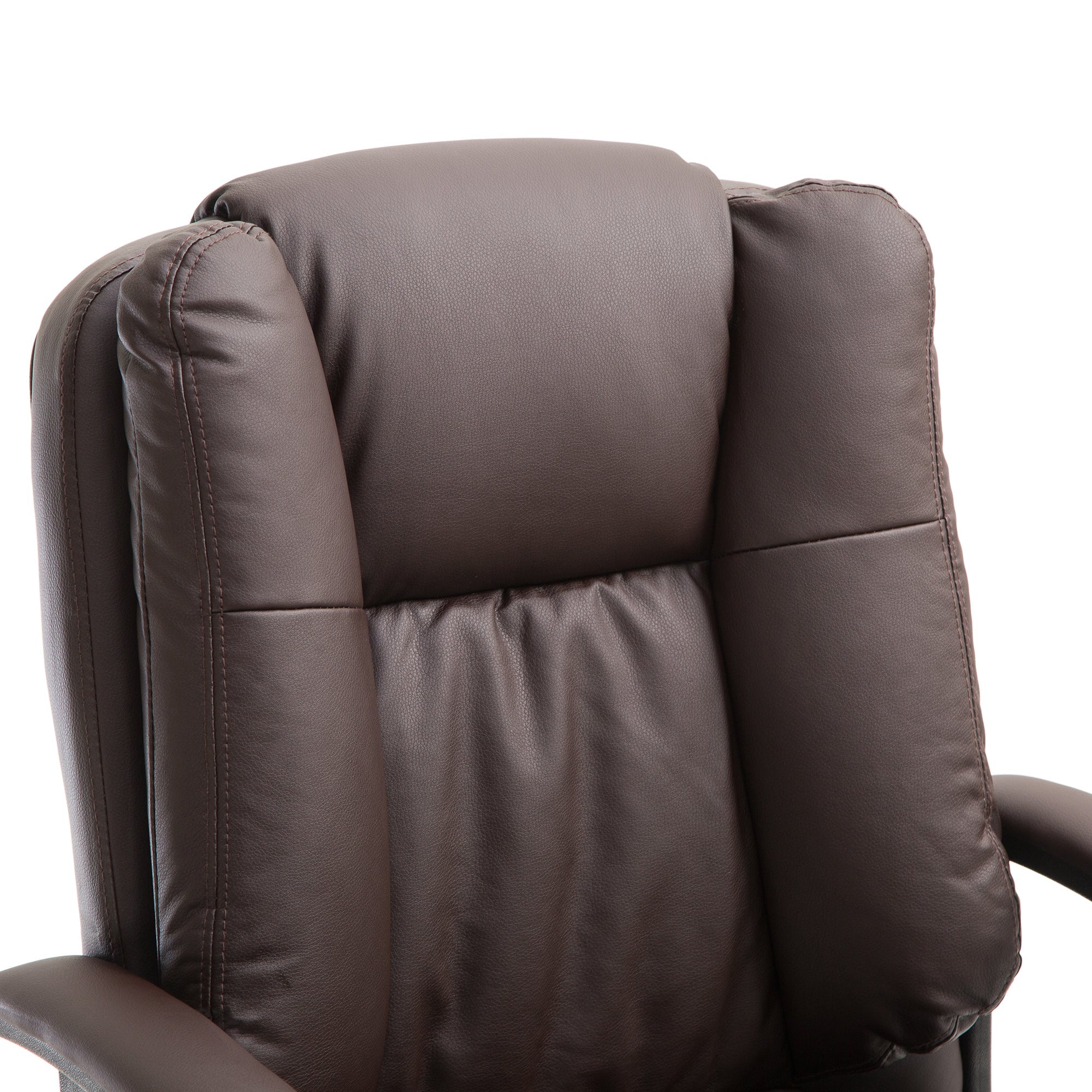 PU Leather Executive Office Chair-Brown - Image 8