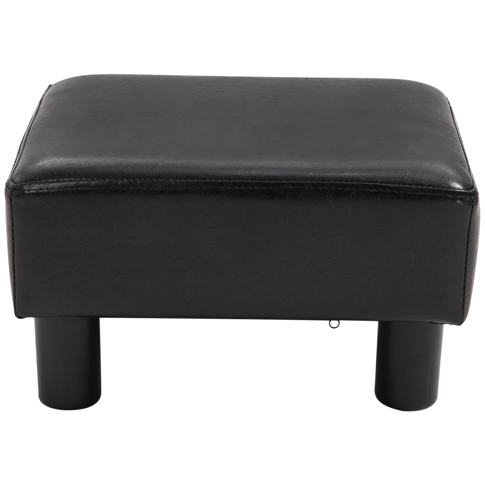 PU Leather Footstool Foot Rest Small Seat Foot Rest Chair Dark Brown Home Office with Legs 40 x 30 x 24cm - Image 9