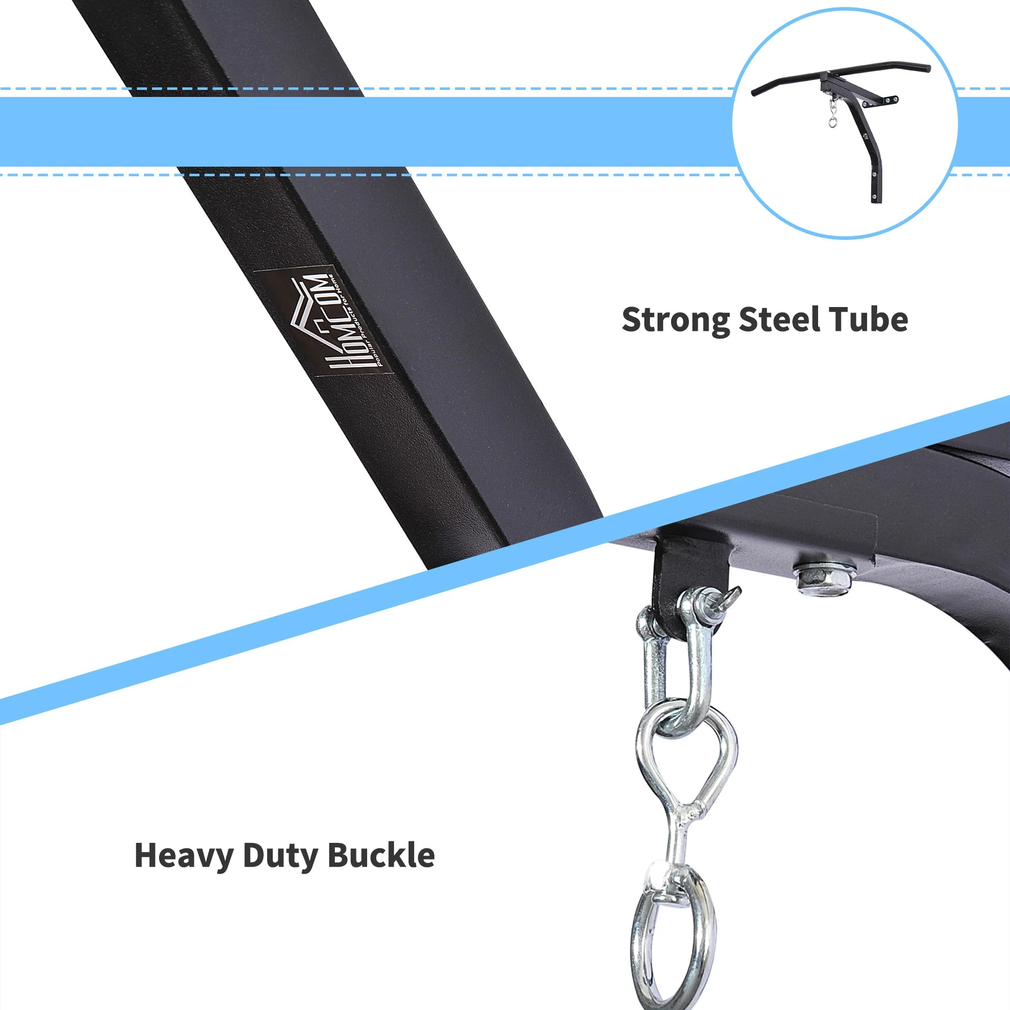 Punching Bag Hanger Wall Mount Bracket Kick Boxing MMA Training Frame Home Fitness Workout Pull Up Bar - Image 4