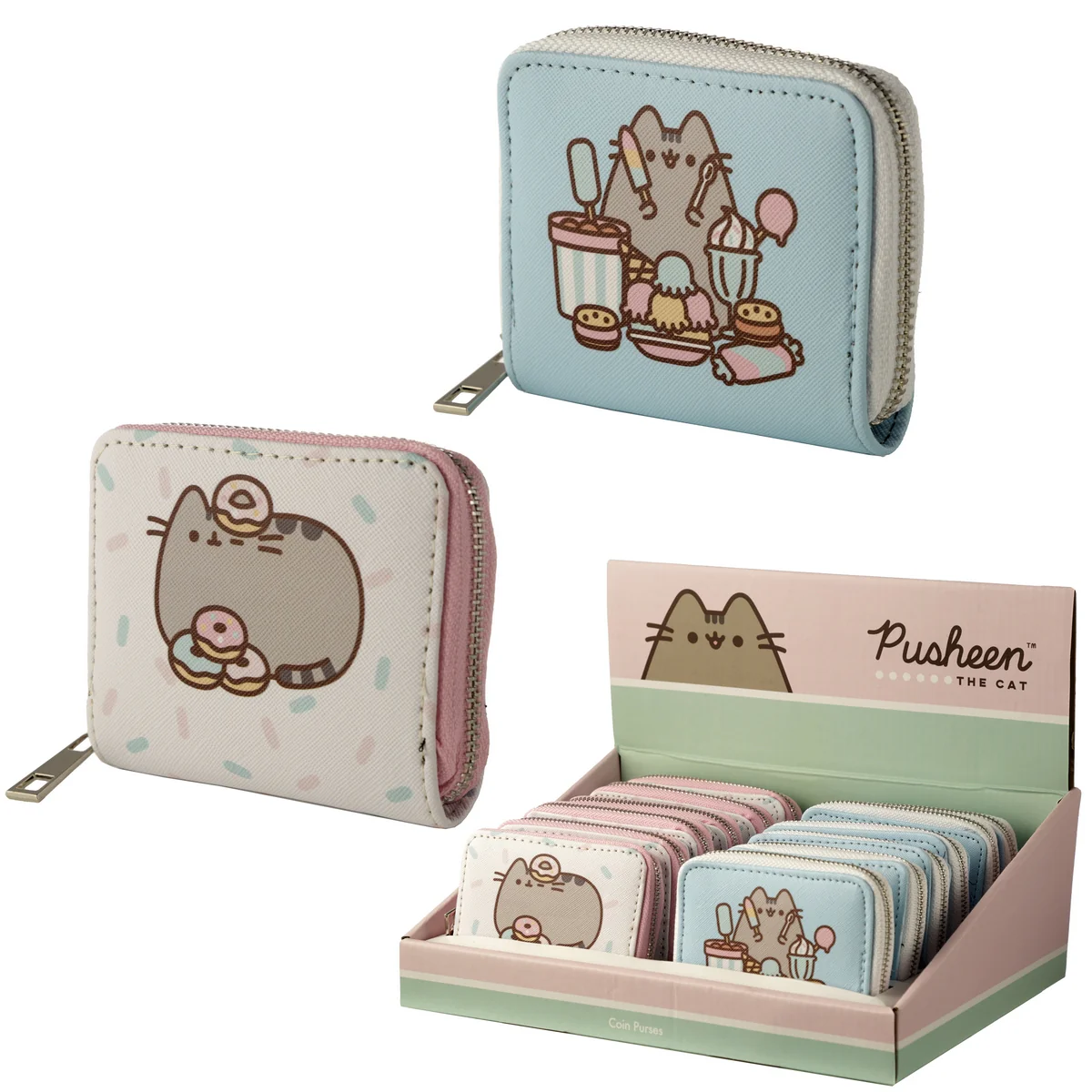 Pusheen The Cat Foodie Small Zip Around Wallet Purse - Assorted - Image 9