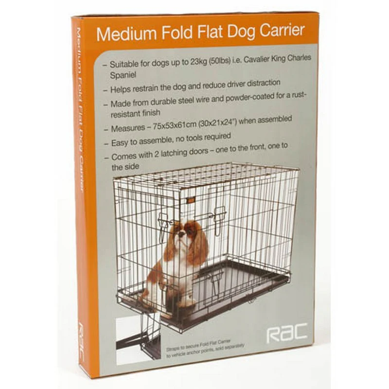 RAC Metal Fold Flat Crate with Plastic Tray - Medium - Image 2