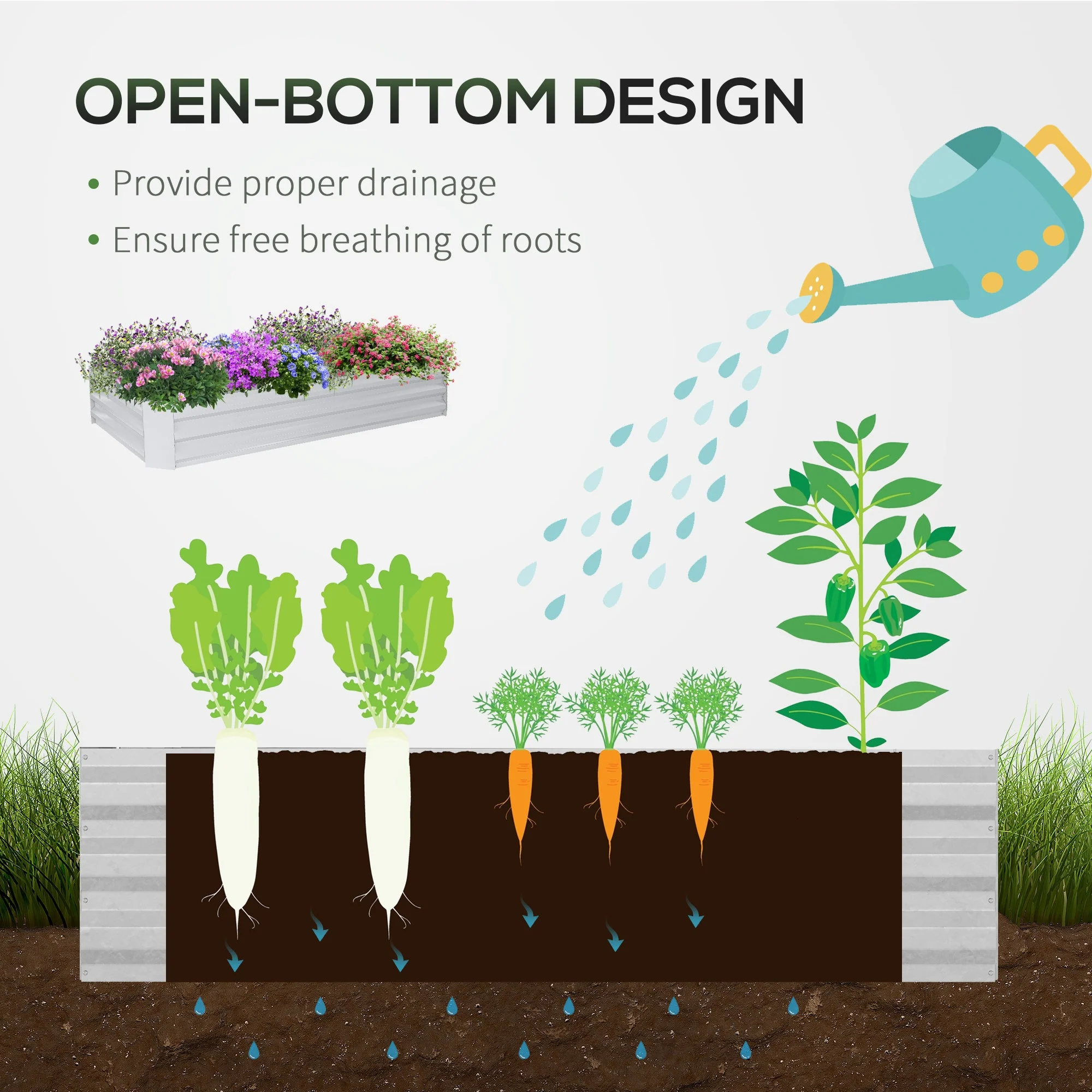 Raised Garden Bed with Greenhouse - Image 7