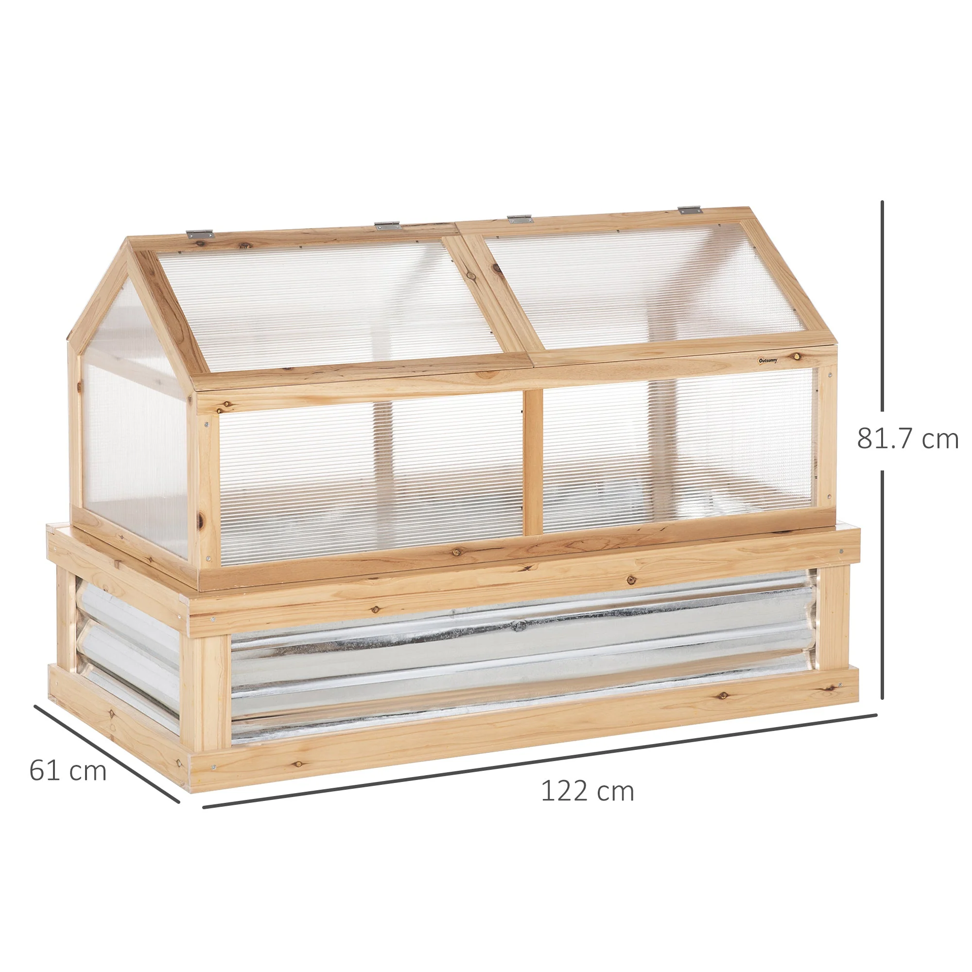 Raised Garden Bed with Greenhouse Top - Image 3