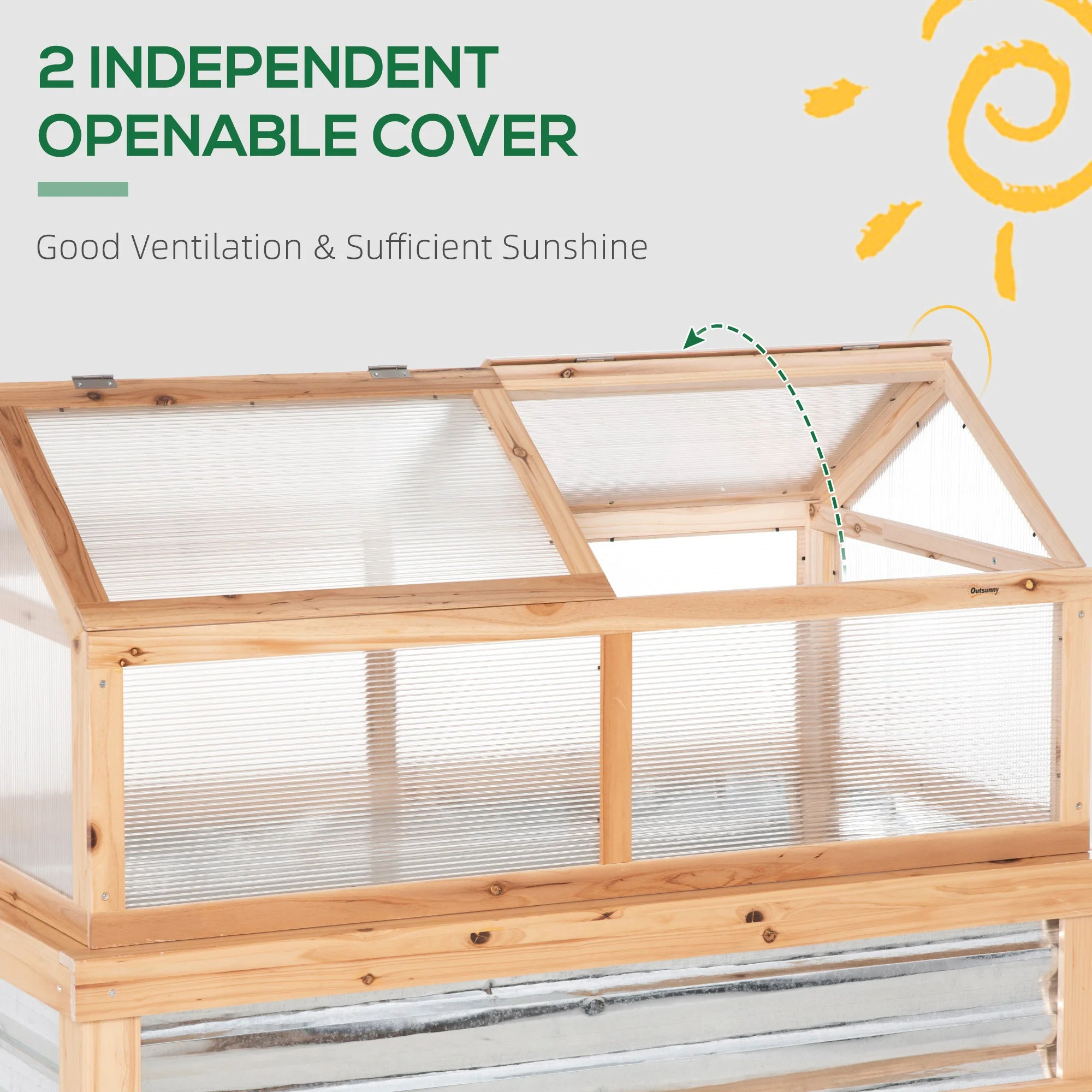 Raised Garden Bed with Greenhouse Top - Image 7