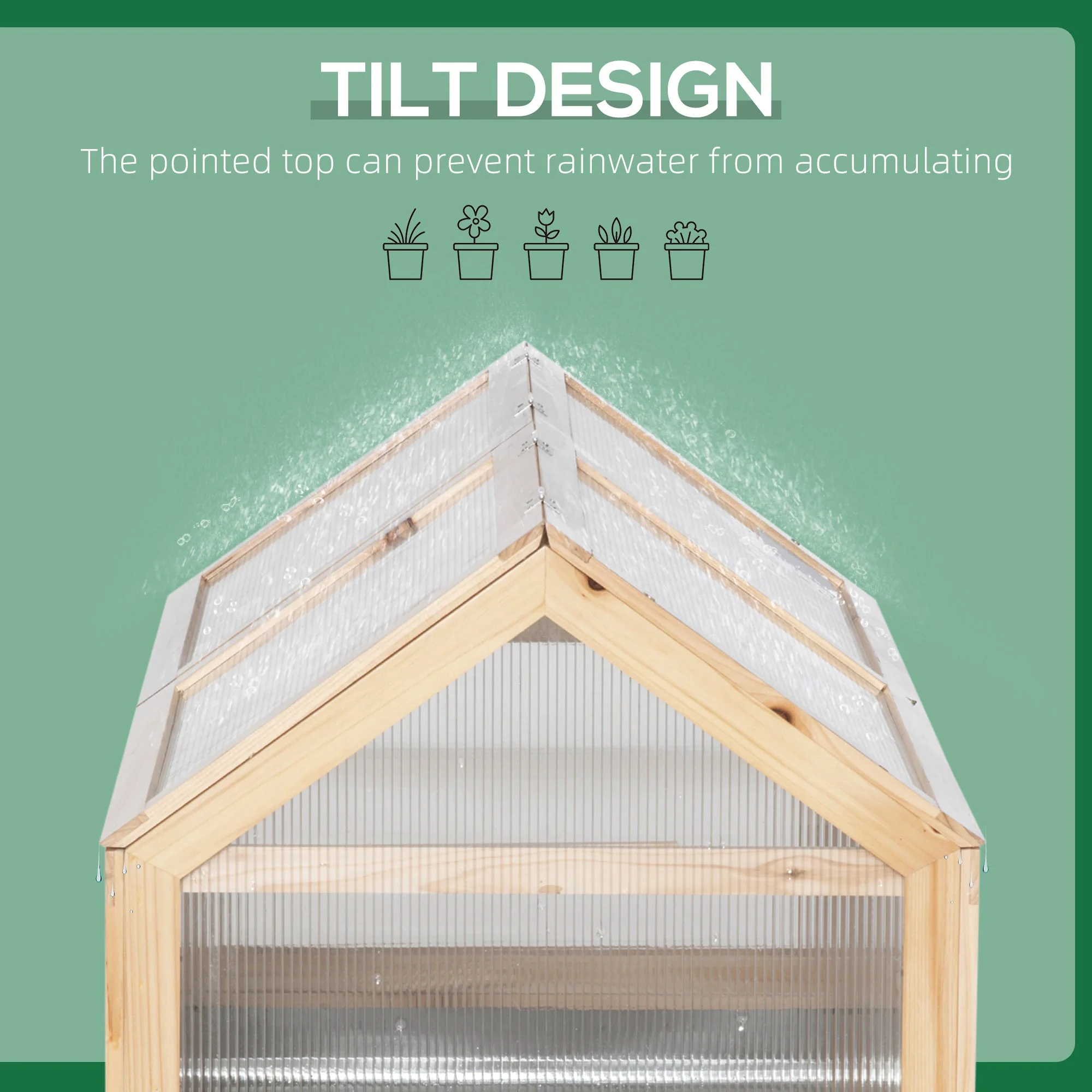 Raised Garden Bed with Greenhouse Top - Image 8