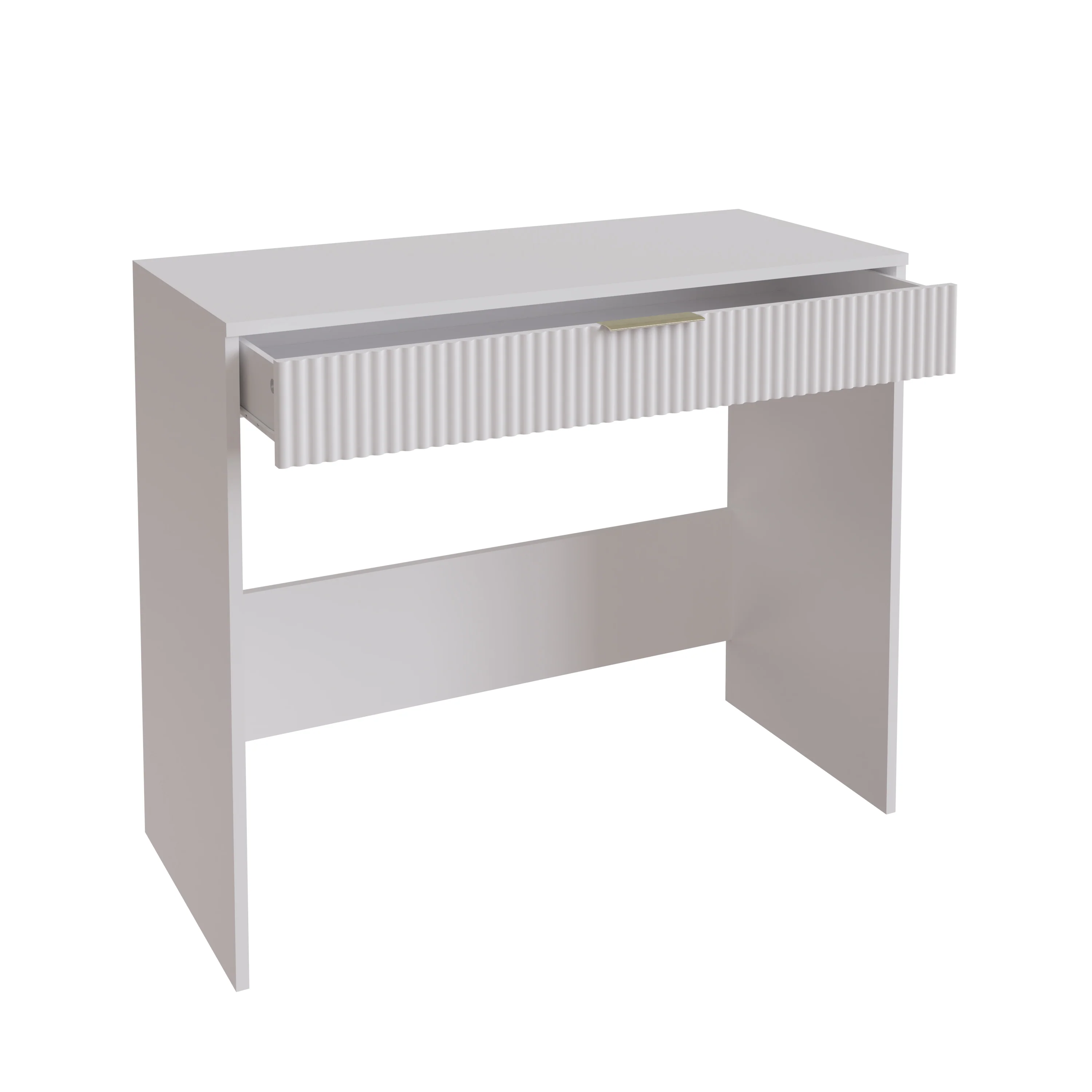 Rankin Desk White 1 Drawer - Image 2