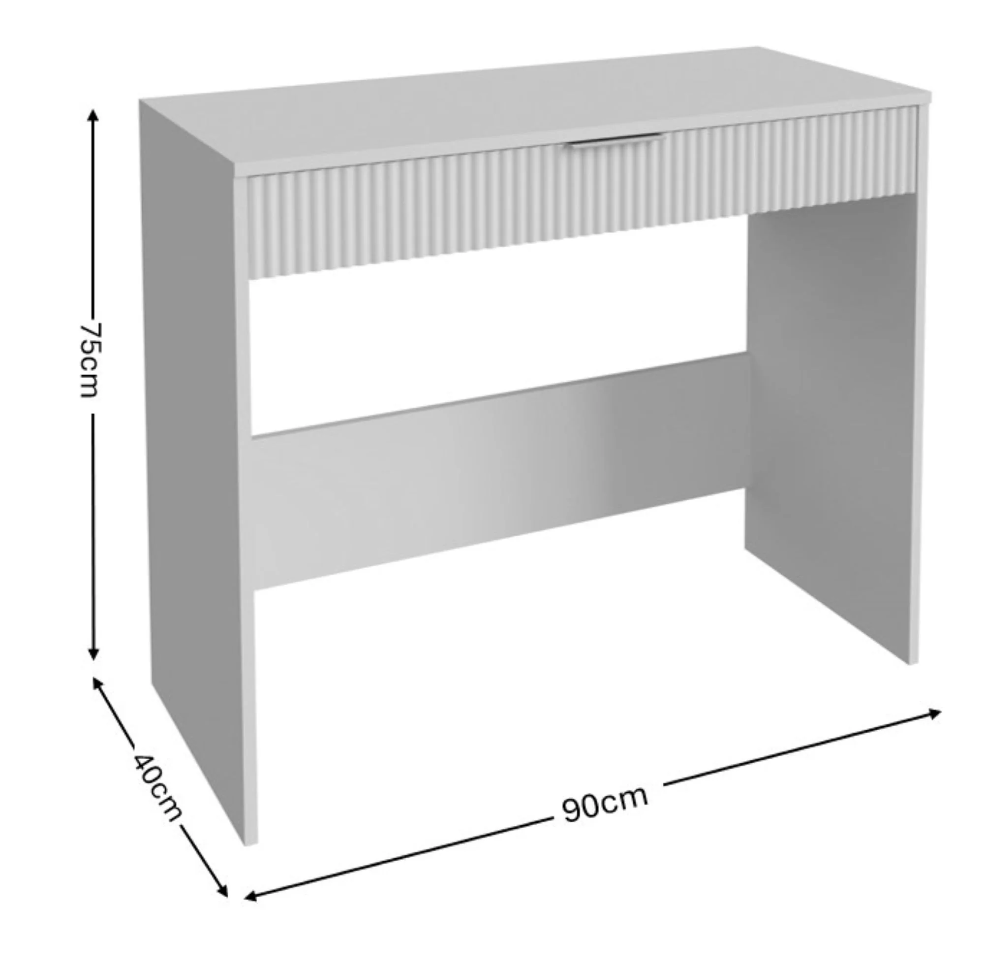 Rankin Desk White 1 Drawer - Image 6