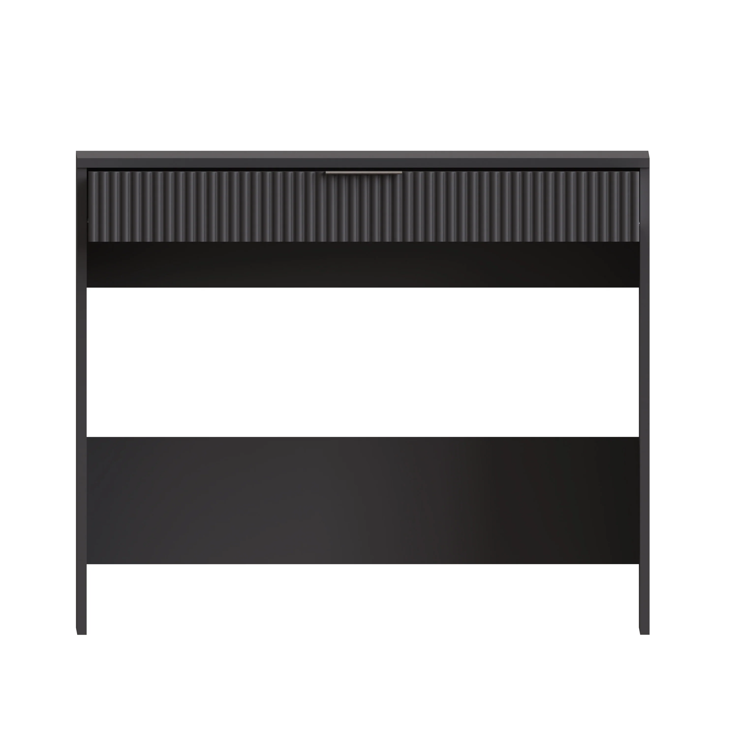 Rankin Desk Black 1 Drawer - Image 3