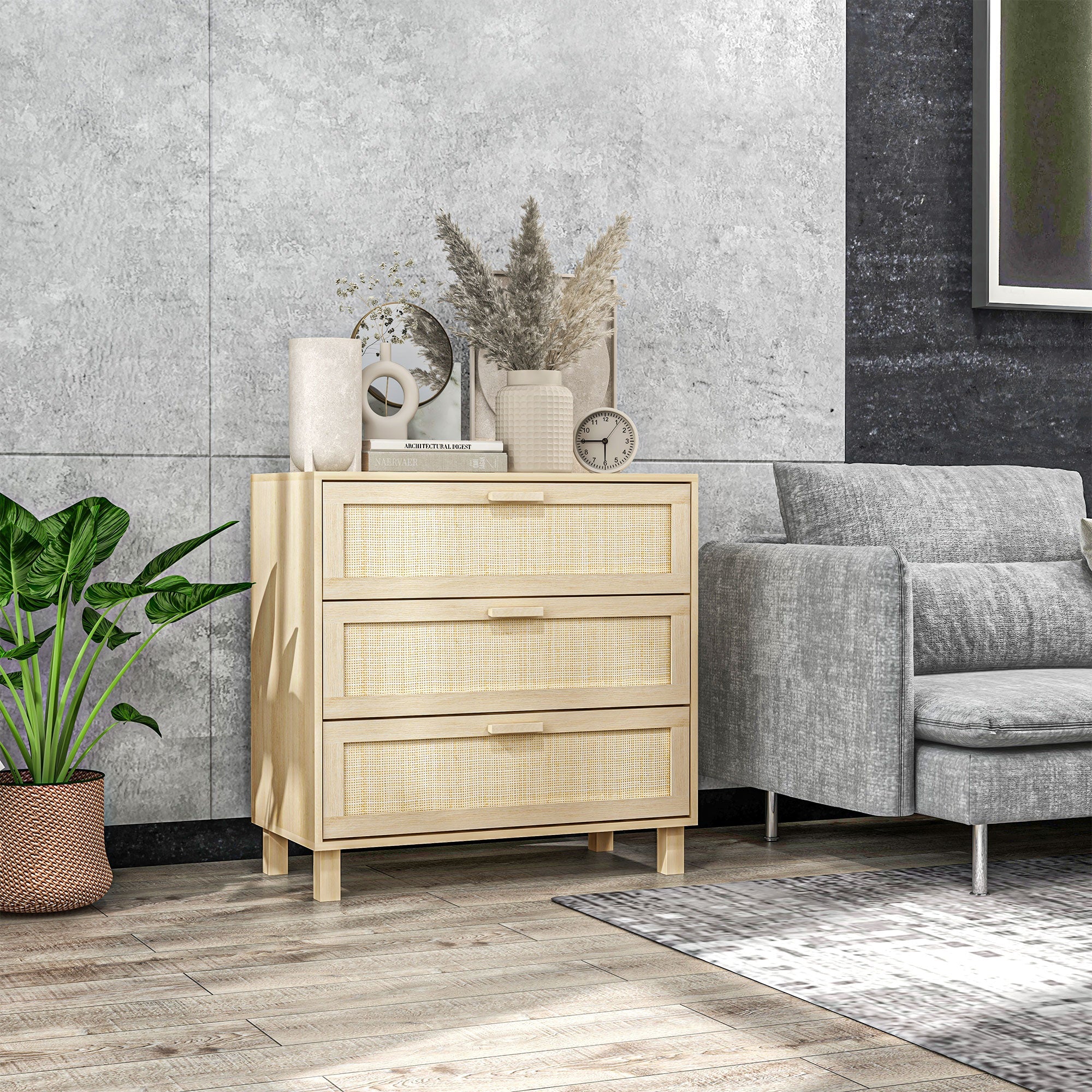 Rattan Bedroom Chest of Drawers - Image 2