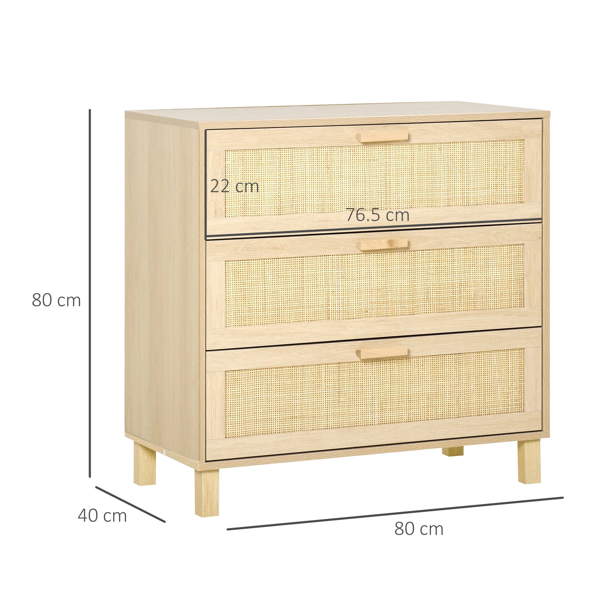 Rattan Bedroom Chest of Drawers - Image 3
