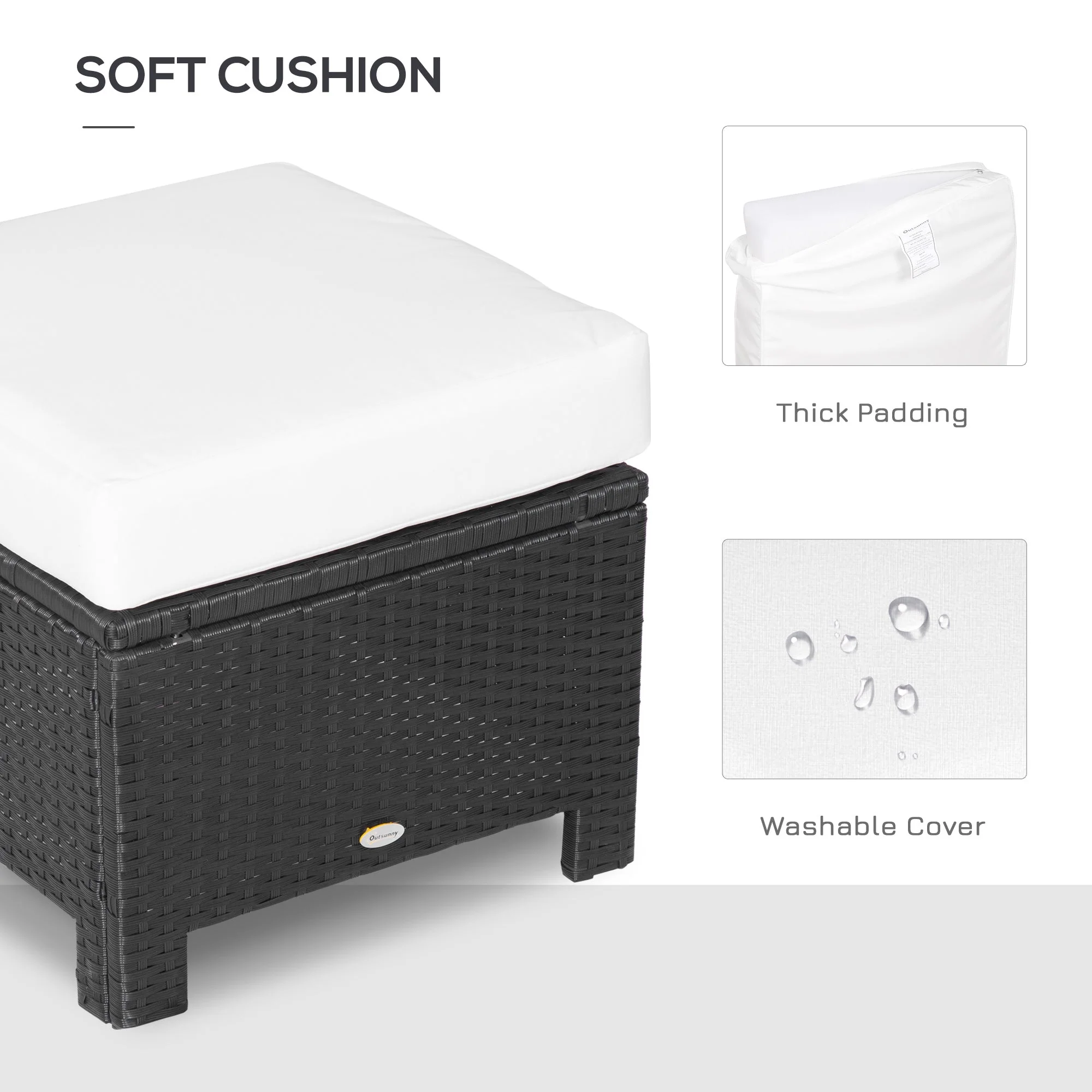 Rattan Ottoman - Image 5