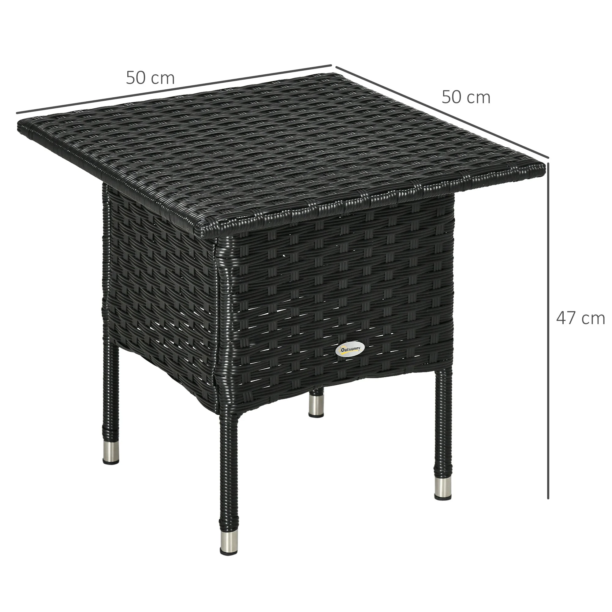 Rattan Side Table - Image 2