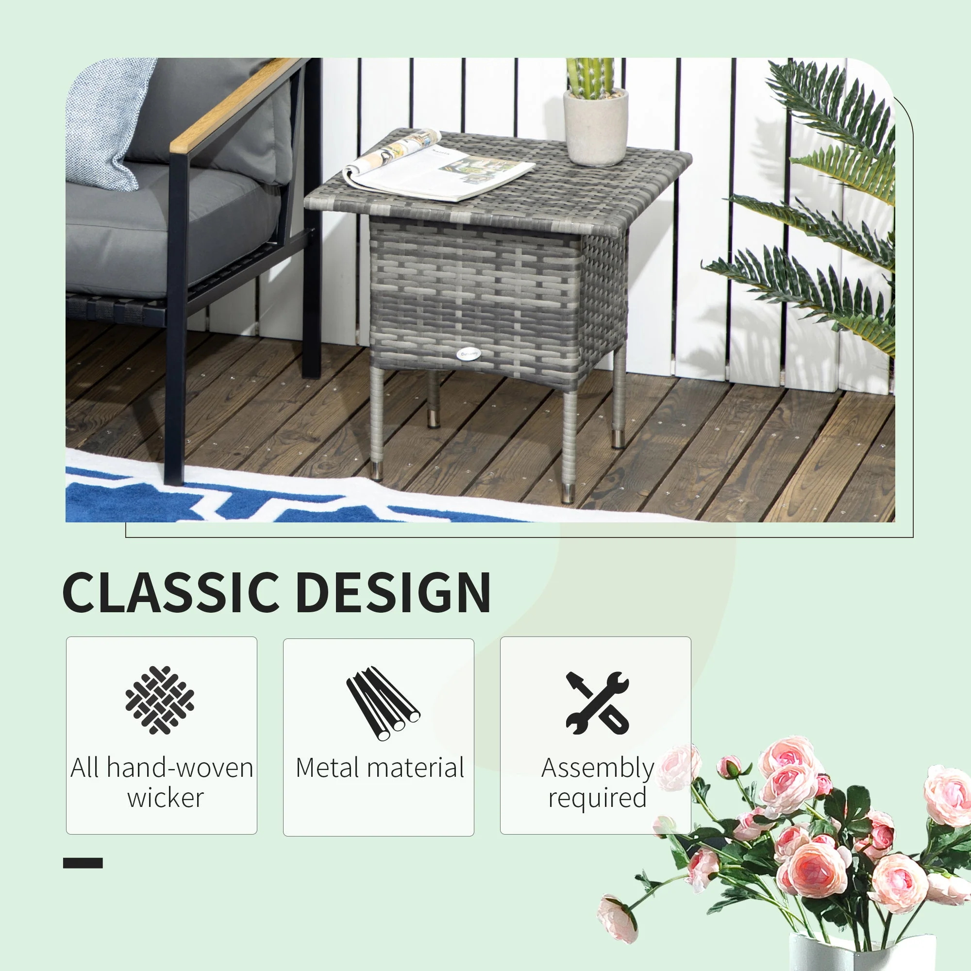 Rattan Side Table - Image 3