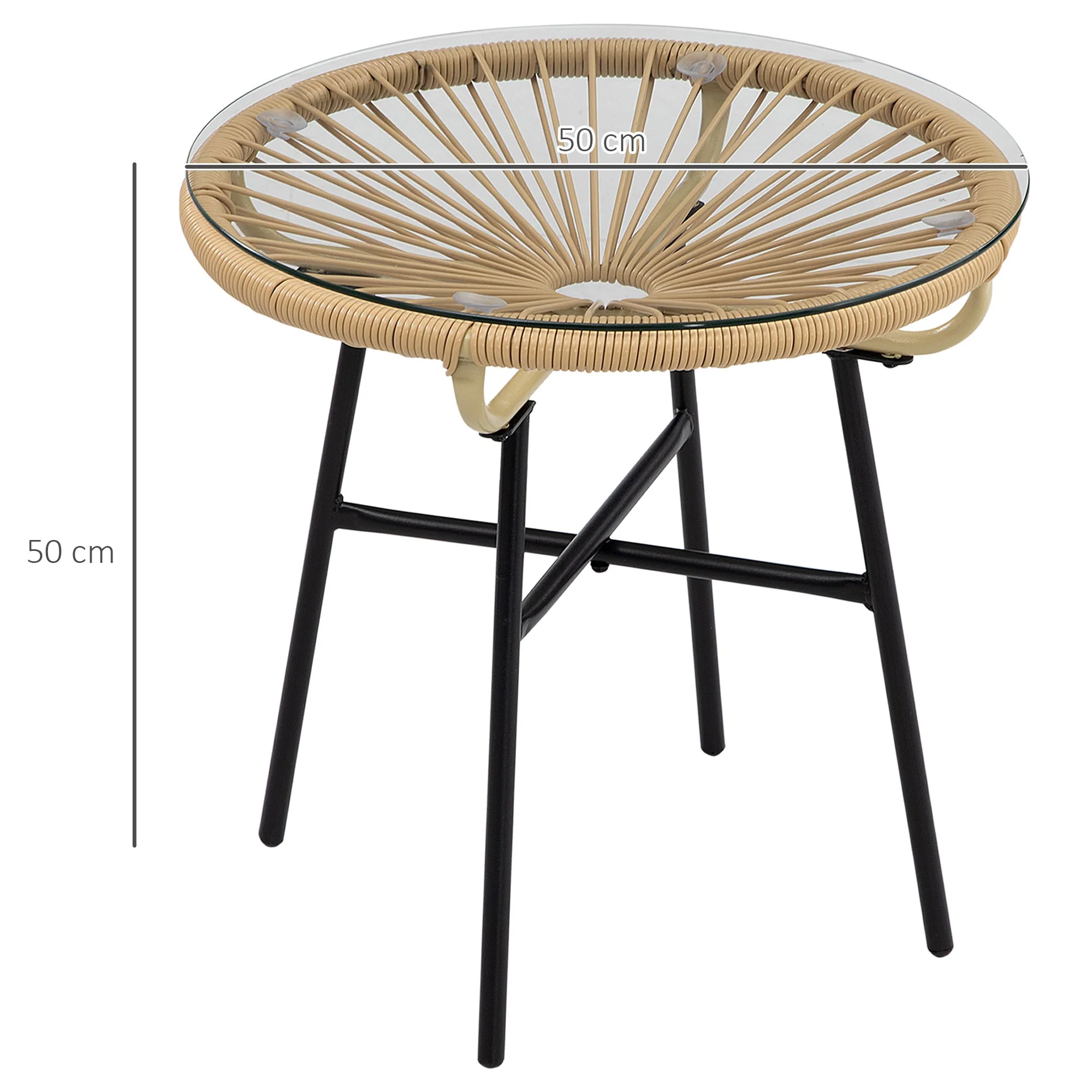 Rattan Side Table - Image 2