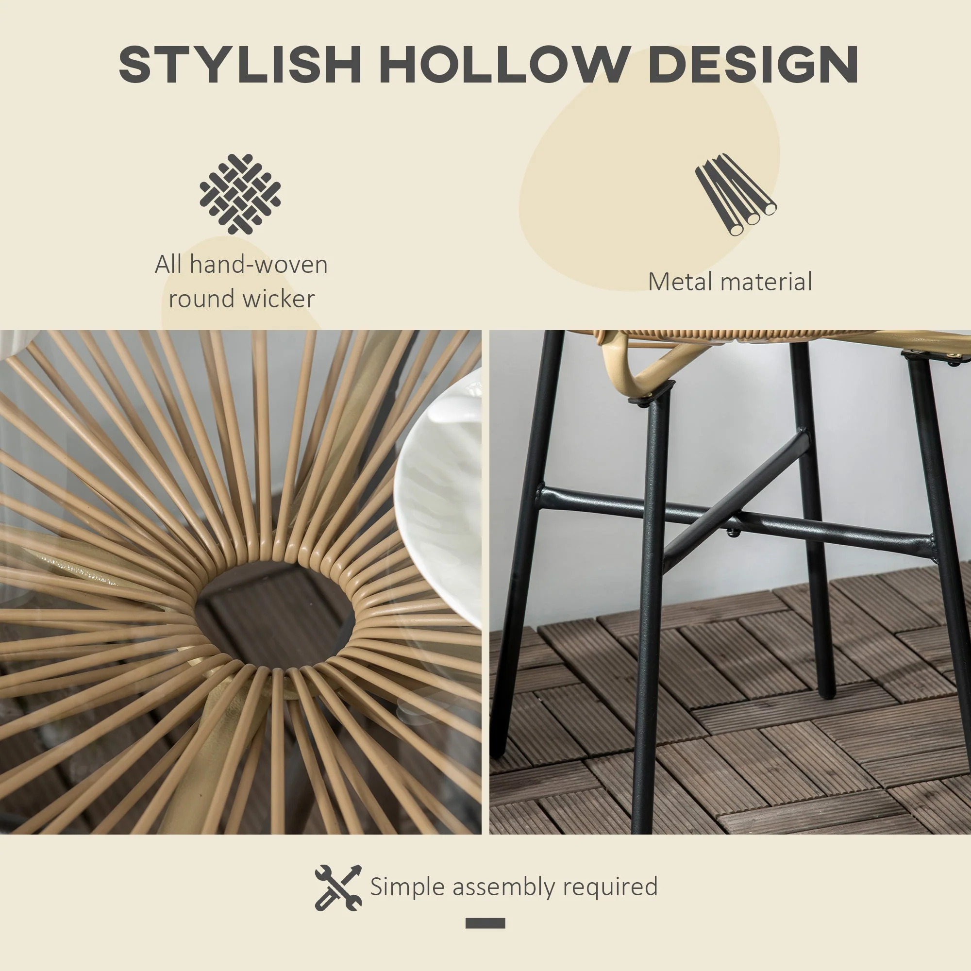 Rattan Side Table - Image 4