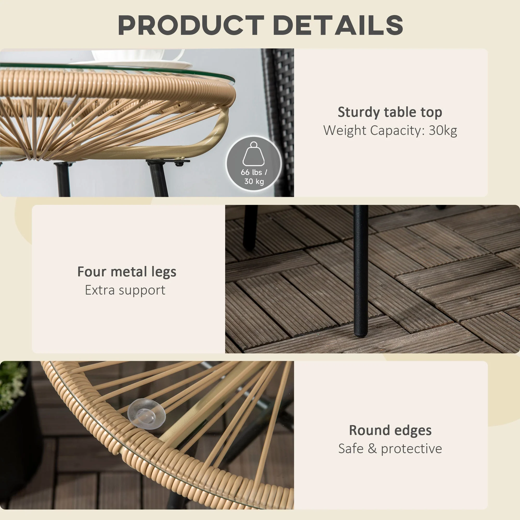 Rattan Side Table - Image 5