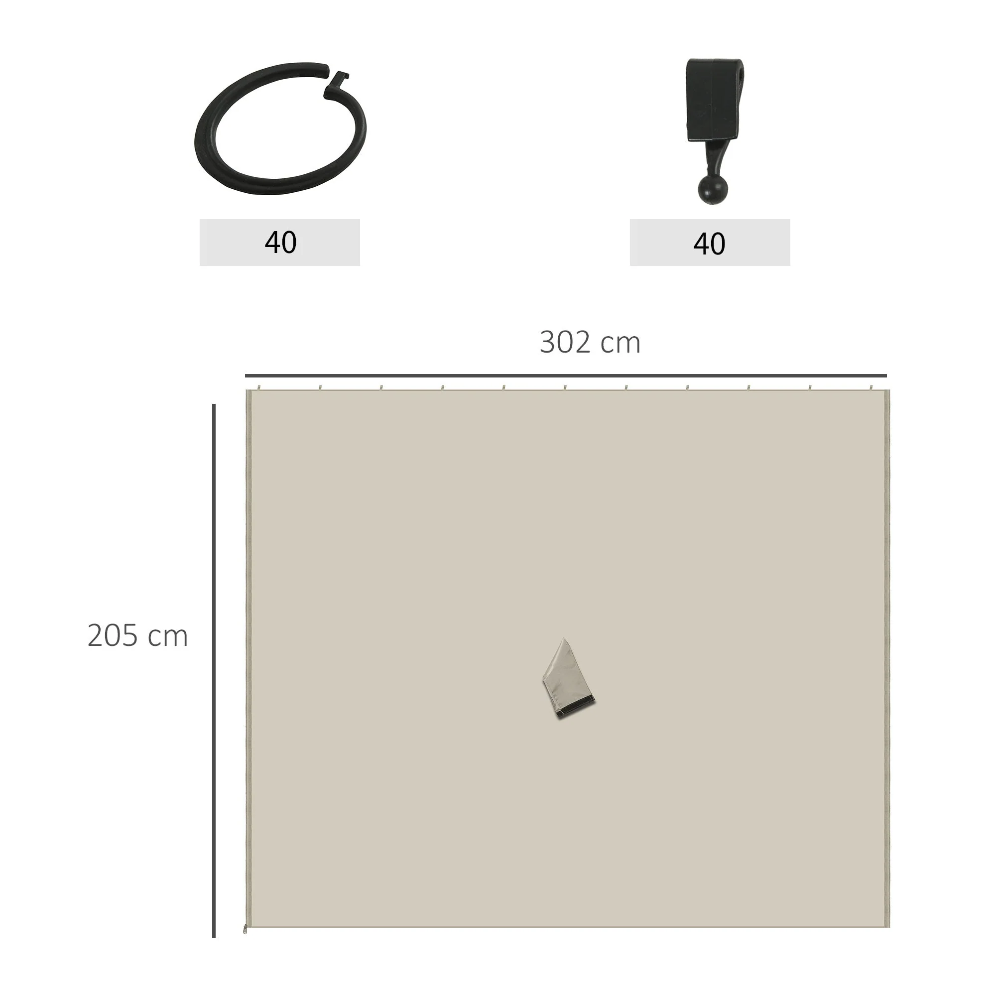Replacement Gazebo Curtains - Image 3