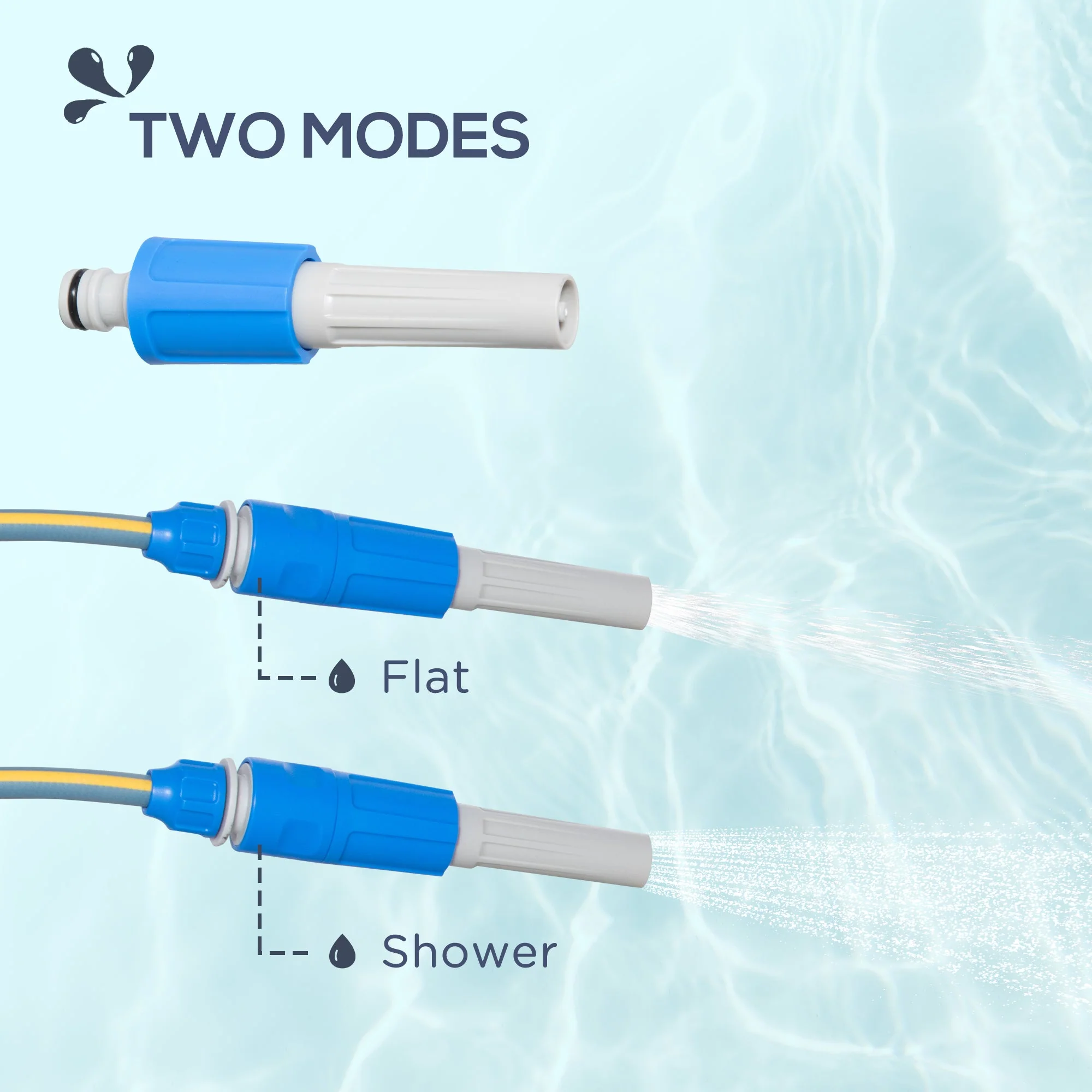 Retractable Garden Hose Reel with 10m + 10m Hose and Simple Manual Rewind - Image 7