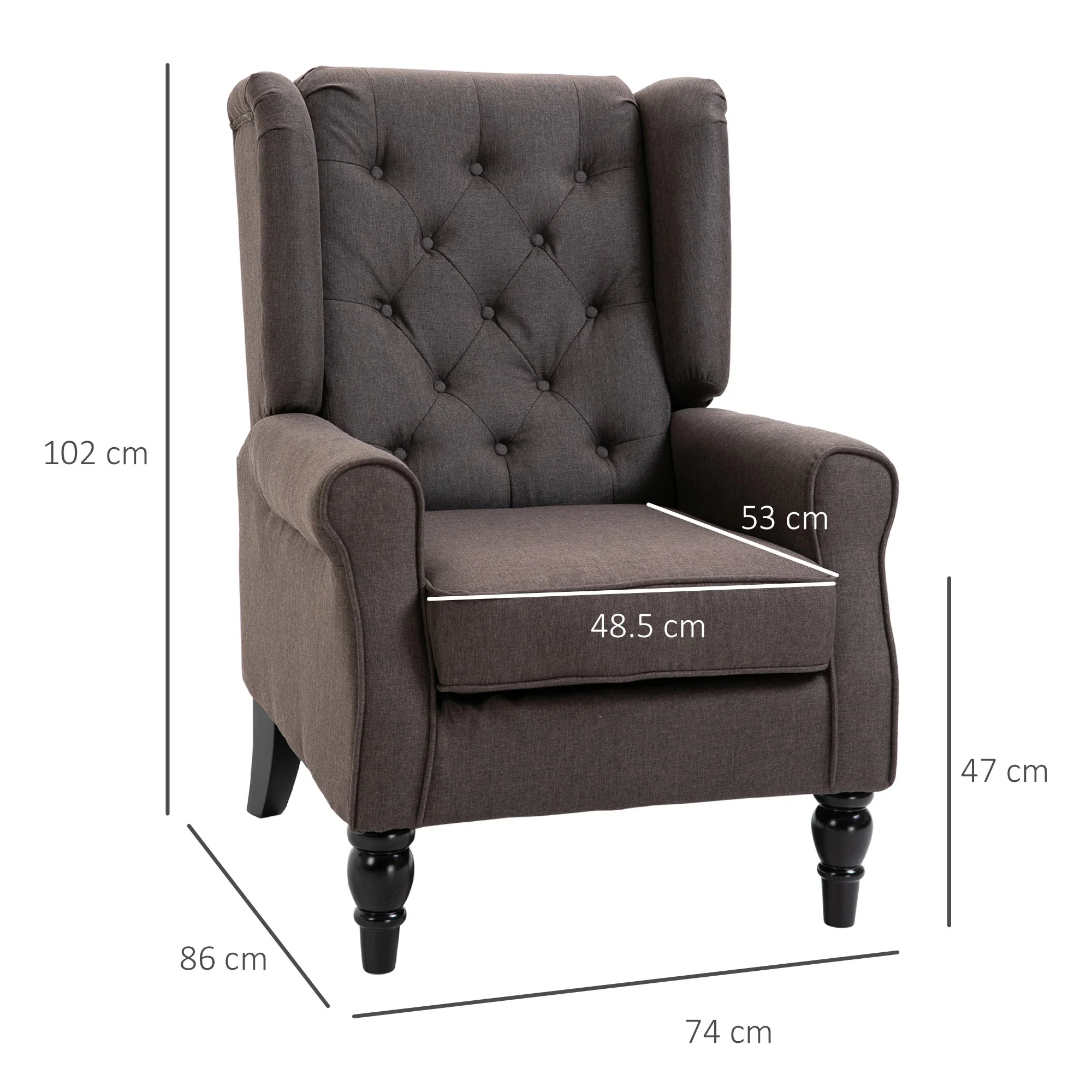 Retro Accent Chair - Image 3