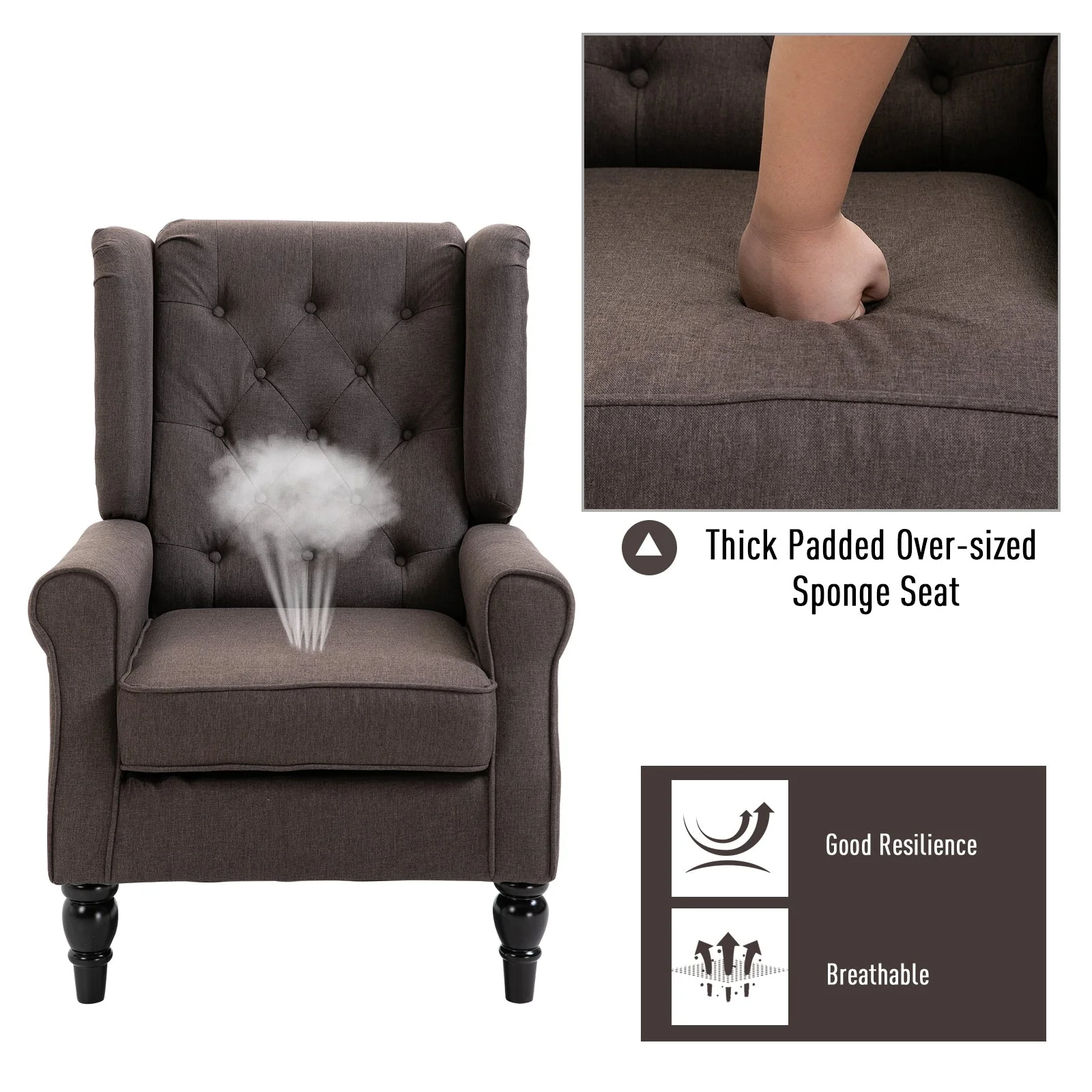 Retro Accent Chair - Image 4