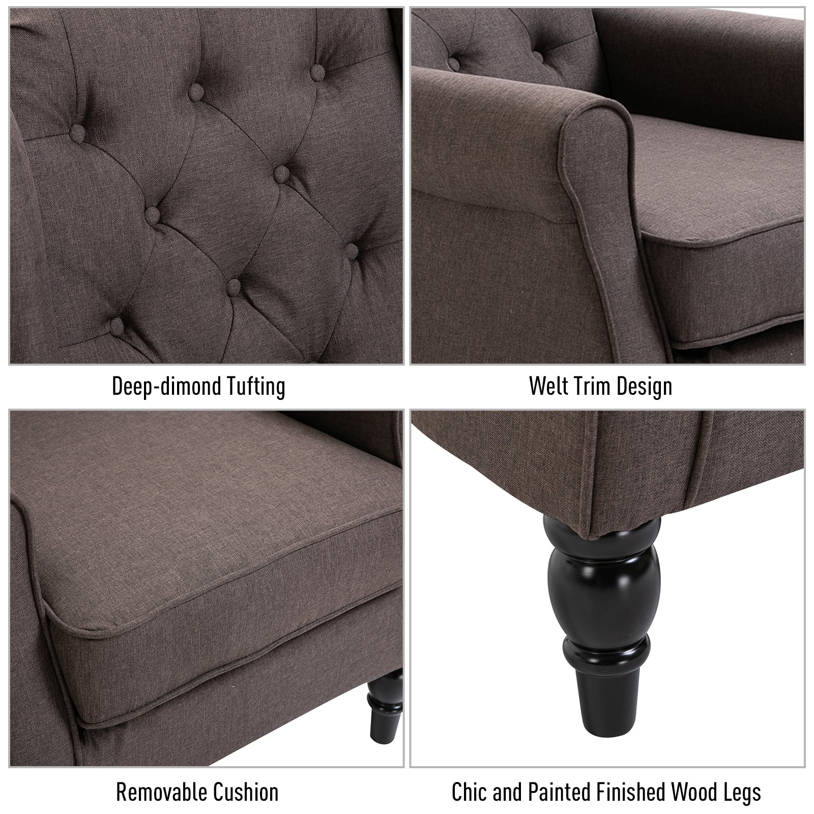 Retro Accent Chair - Image 5