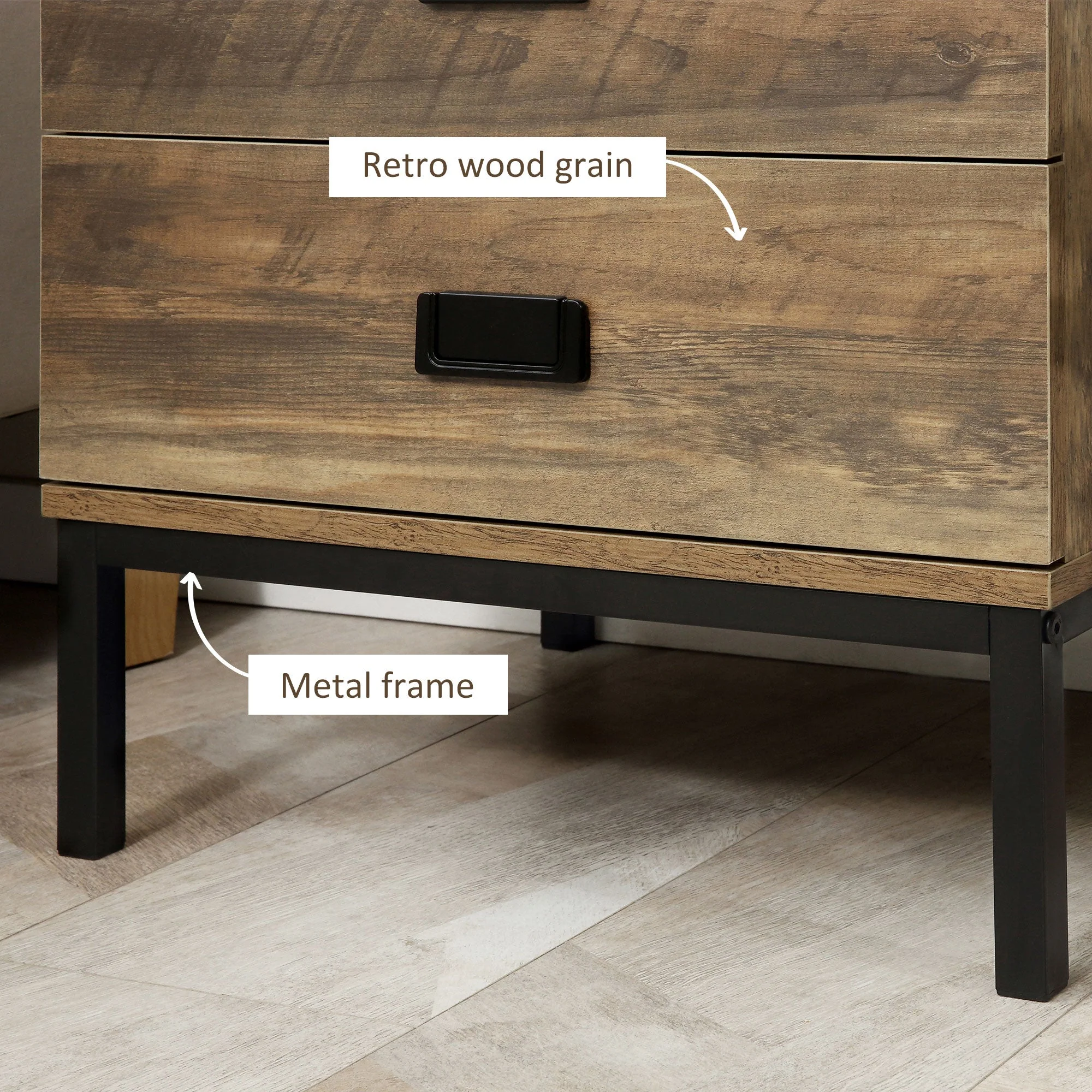 Retro Bedside Table - Image 6
