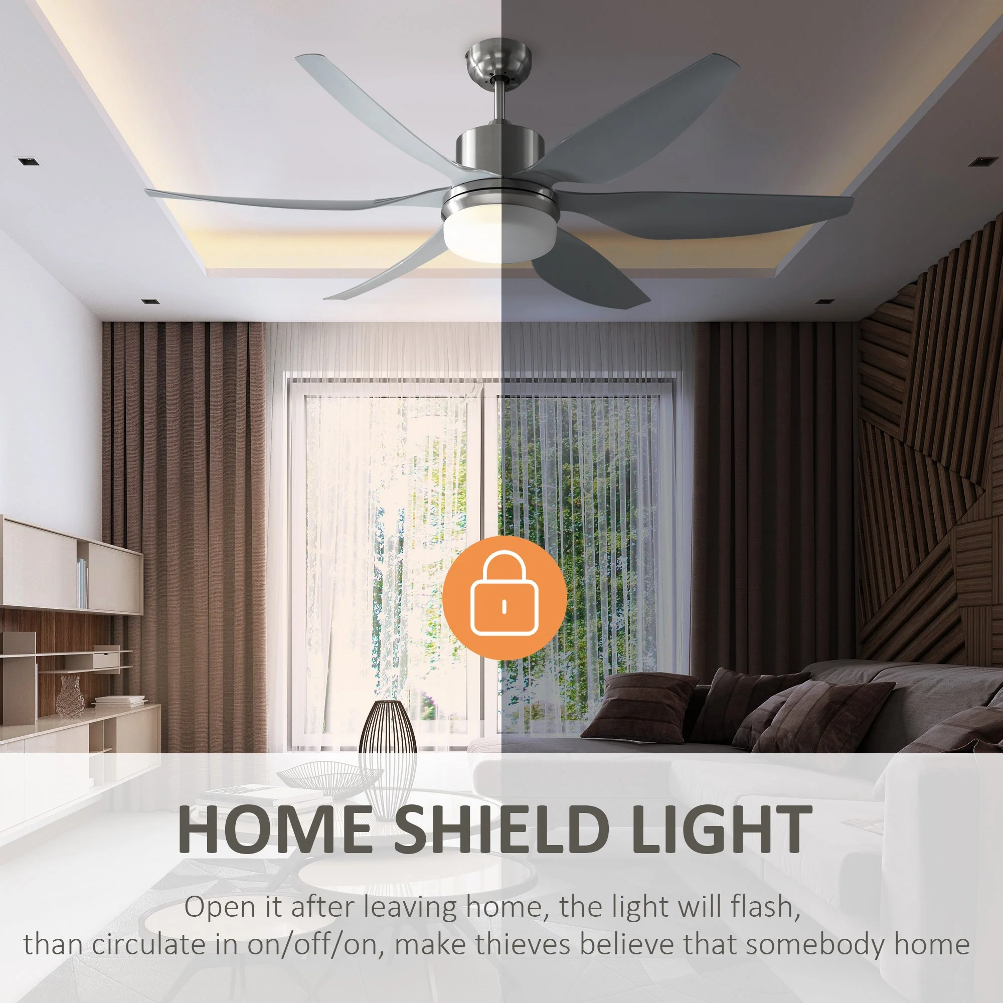 Reversible Ceiling Fan with Light - Image 7