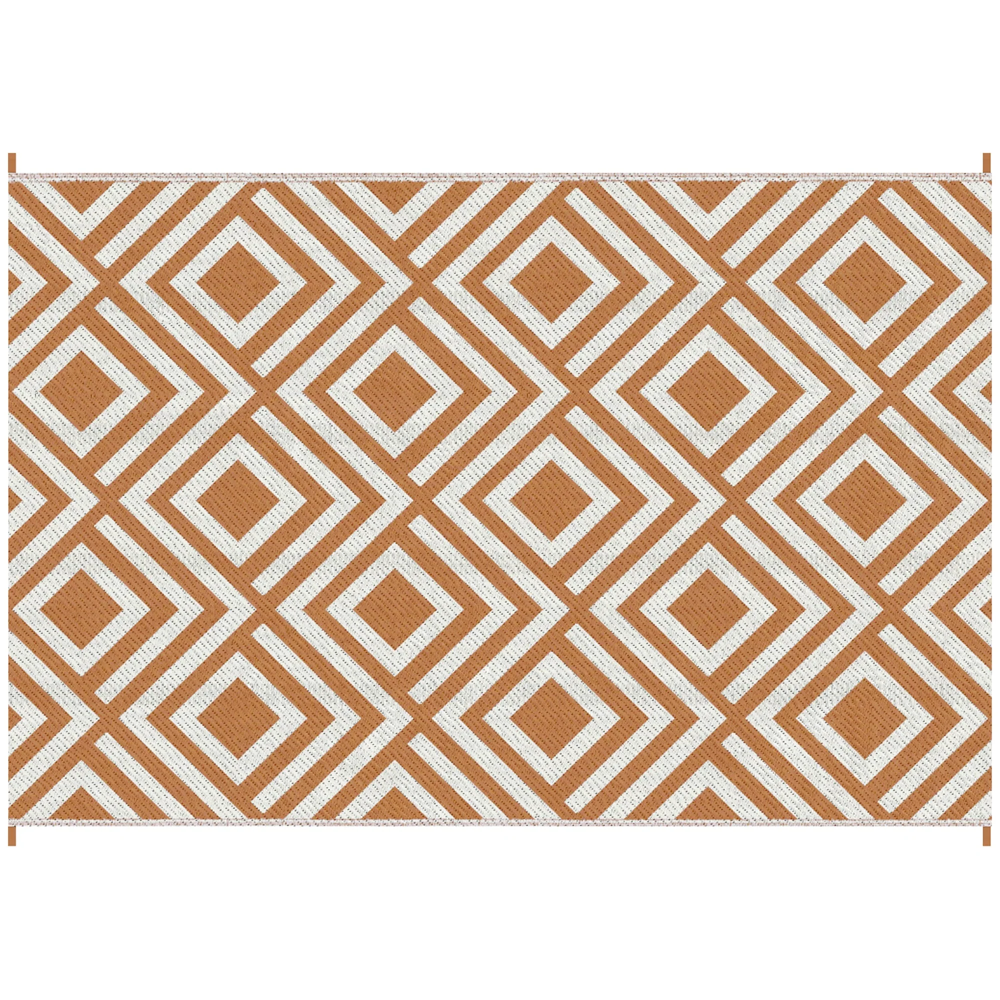 Reversible Outdoor Rug with Carry Bag and Ground Stakes - Image 7