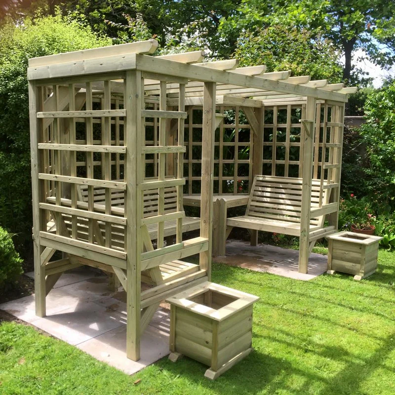 Riviera Garden Arbour by Churnet Valley - 7 Seats - Image 2