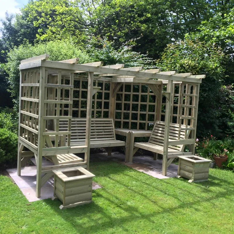 Riviera Garden Arbour by Churnet Valley - 7 Seats - Image 3