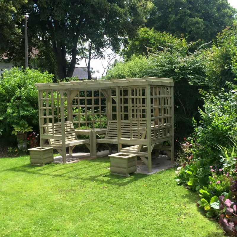 Riviera Garden Arbour by Churnet Valley - 7 Seats - Image 4