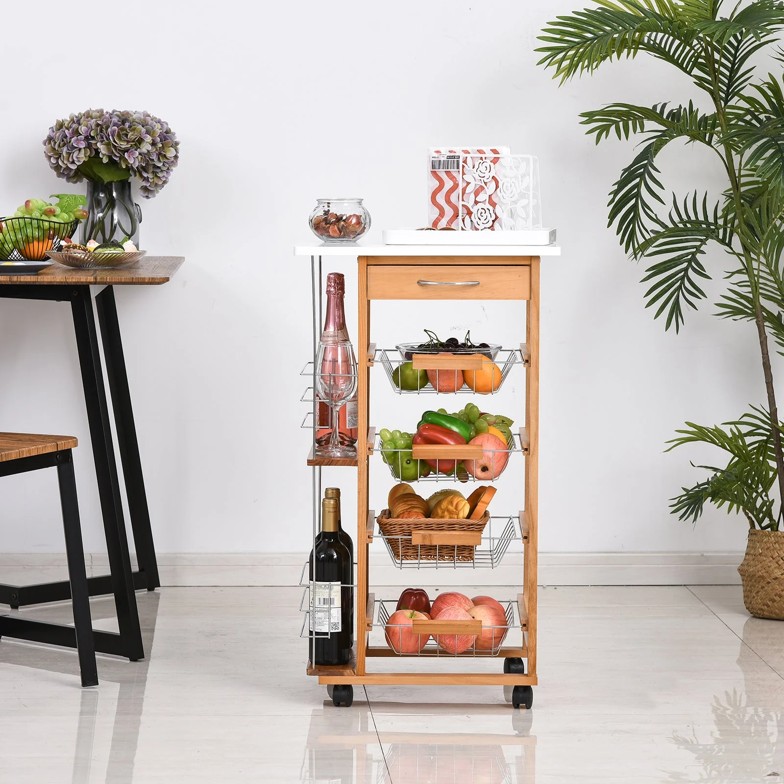 Rolling Kitchen Cart - Image 2