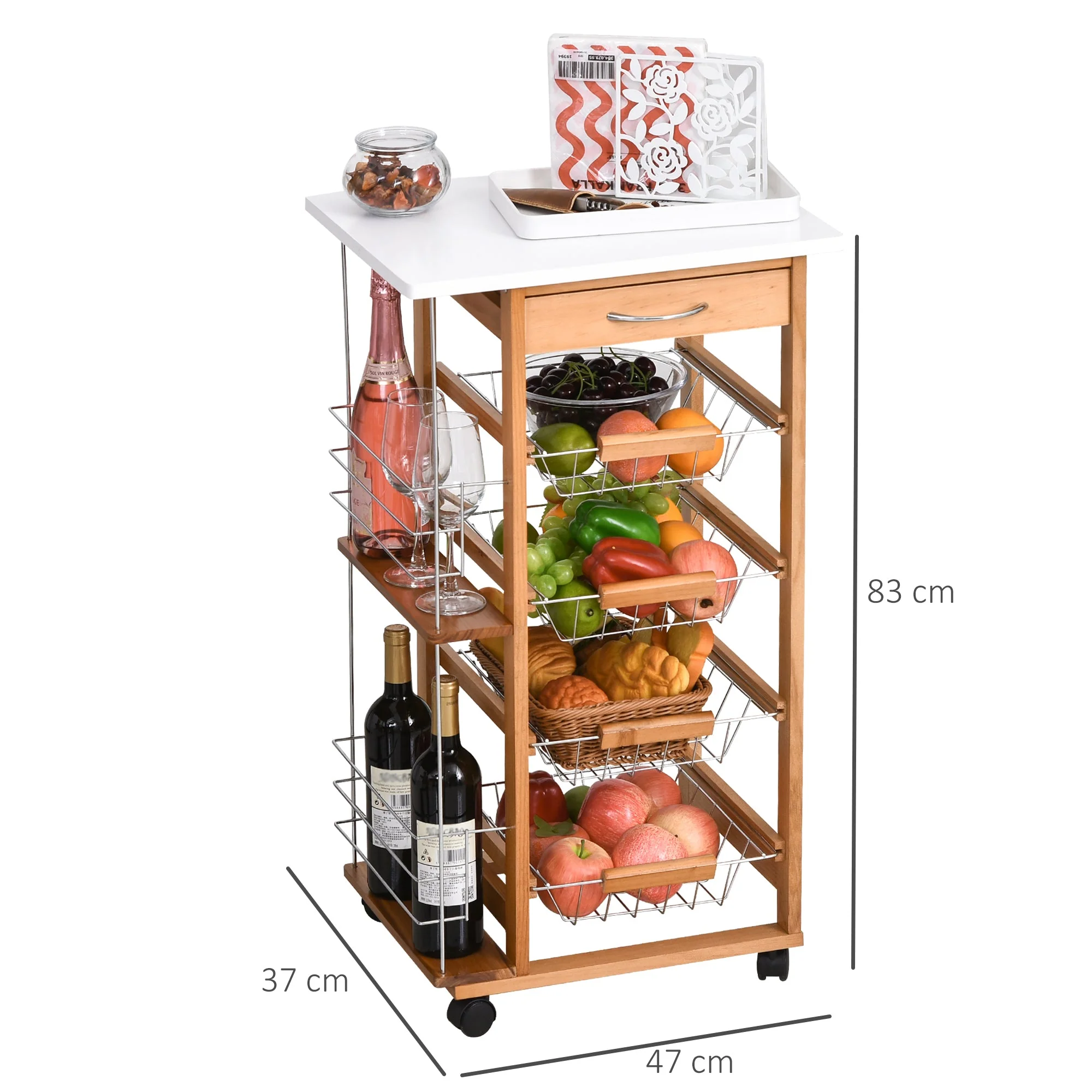 Rolling Kitchen Cart - Image 3