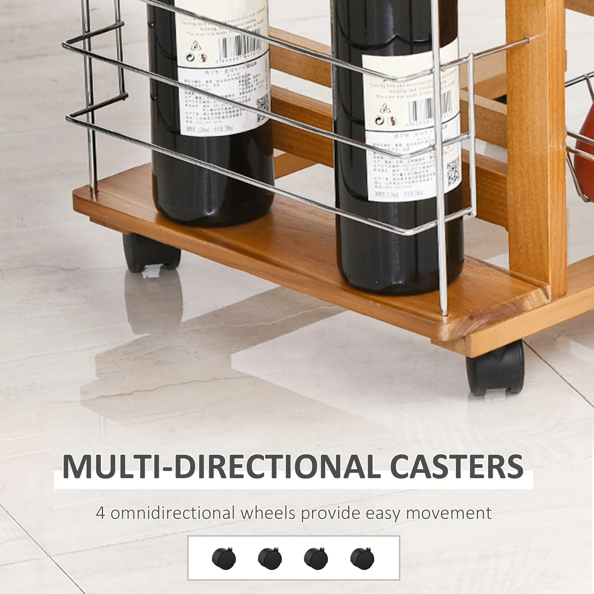 Rolling Kitchen Cart - Image 5