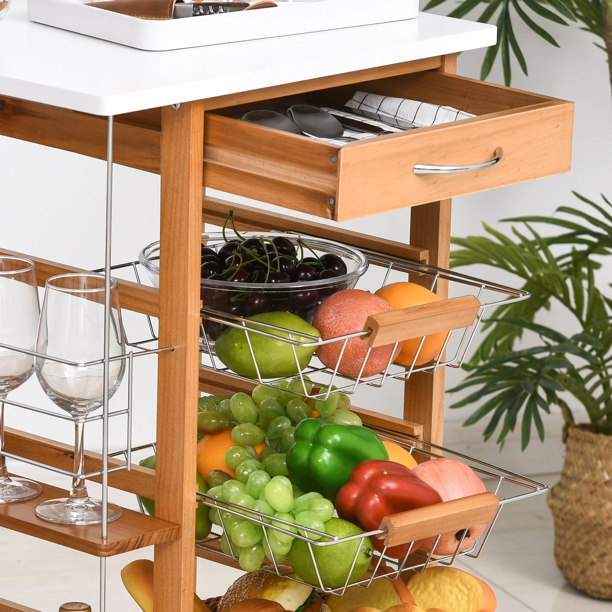Rolling Kitchen Cart - Image 7