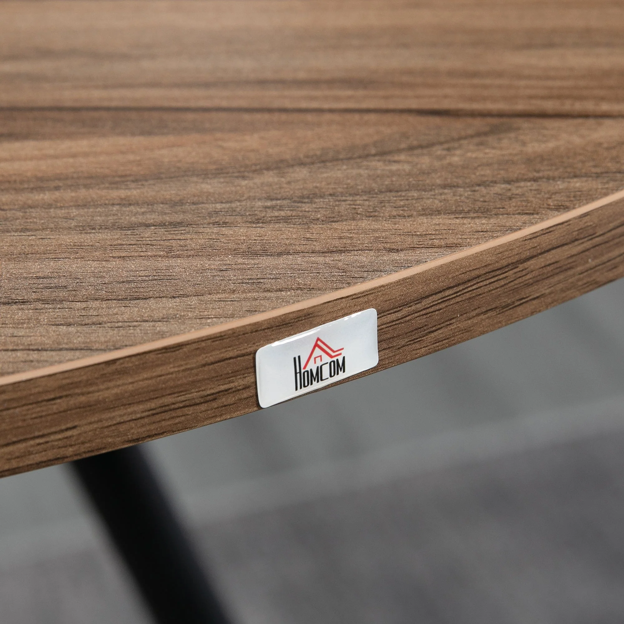 Round Counter Bistro Bar Table with Fixed Tabletop and Steel Legs - Image 8