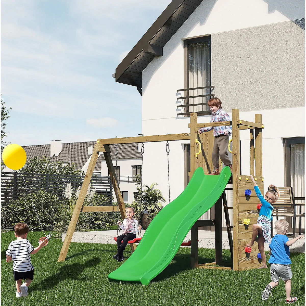 Rumble Ridge Garden Playfort 28.2m x 34.5m by Shire - Image 2