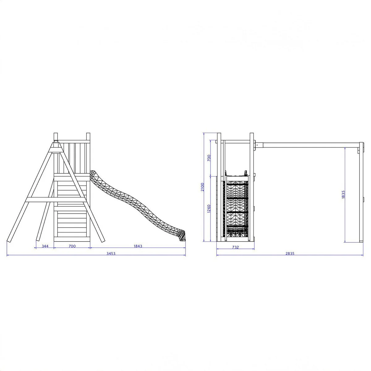 Rumble Ridge Garden Playfort 28.2m x 34.5m by Shire - Image 3