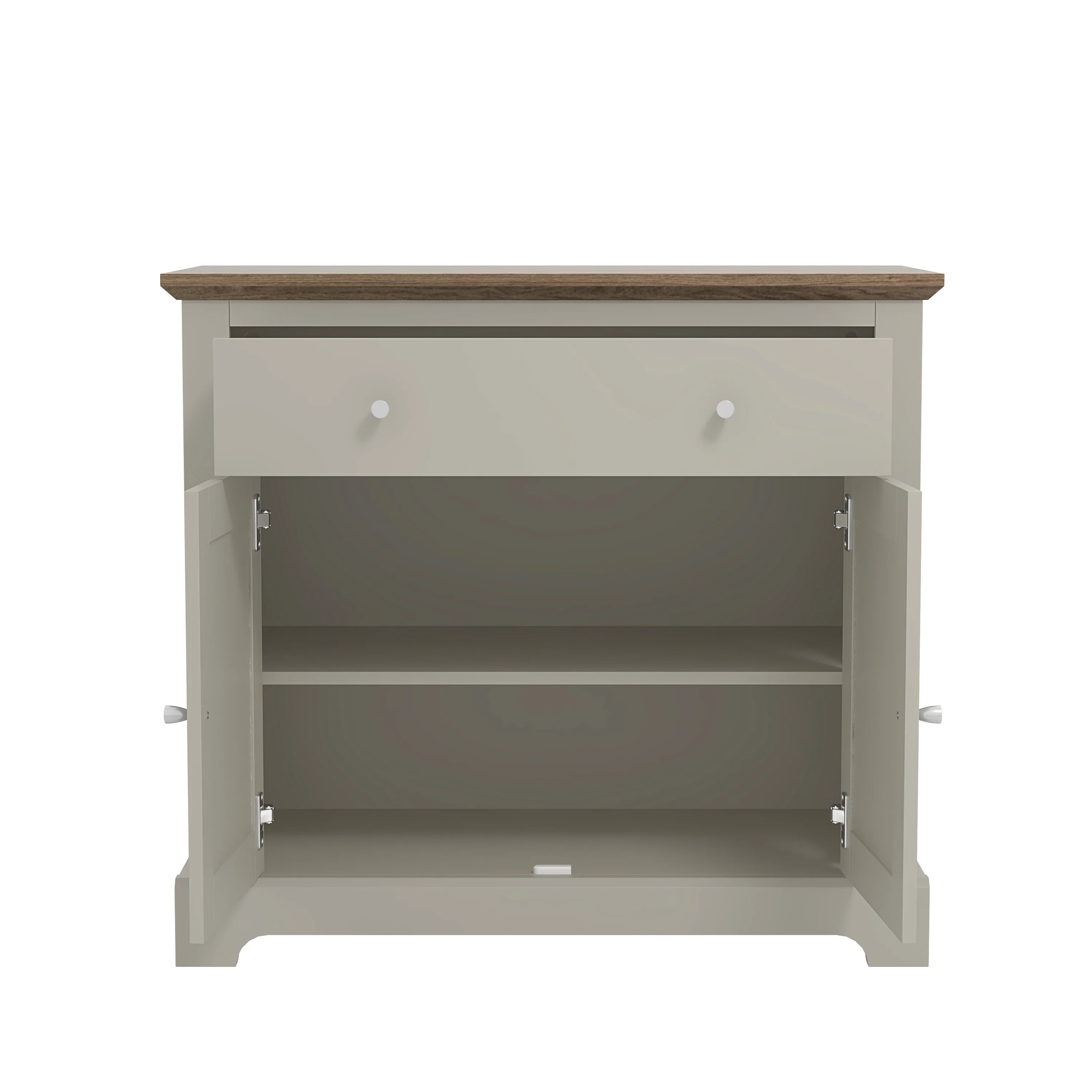 Salcombe Sideboard Light Grey 2 Doors 2 Shelves 1 Drawer - Image 2