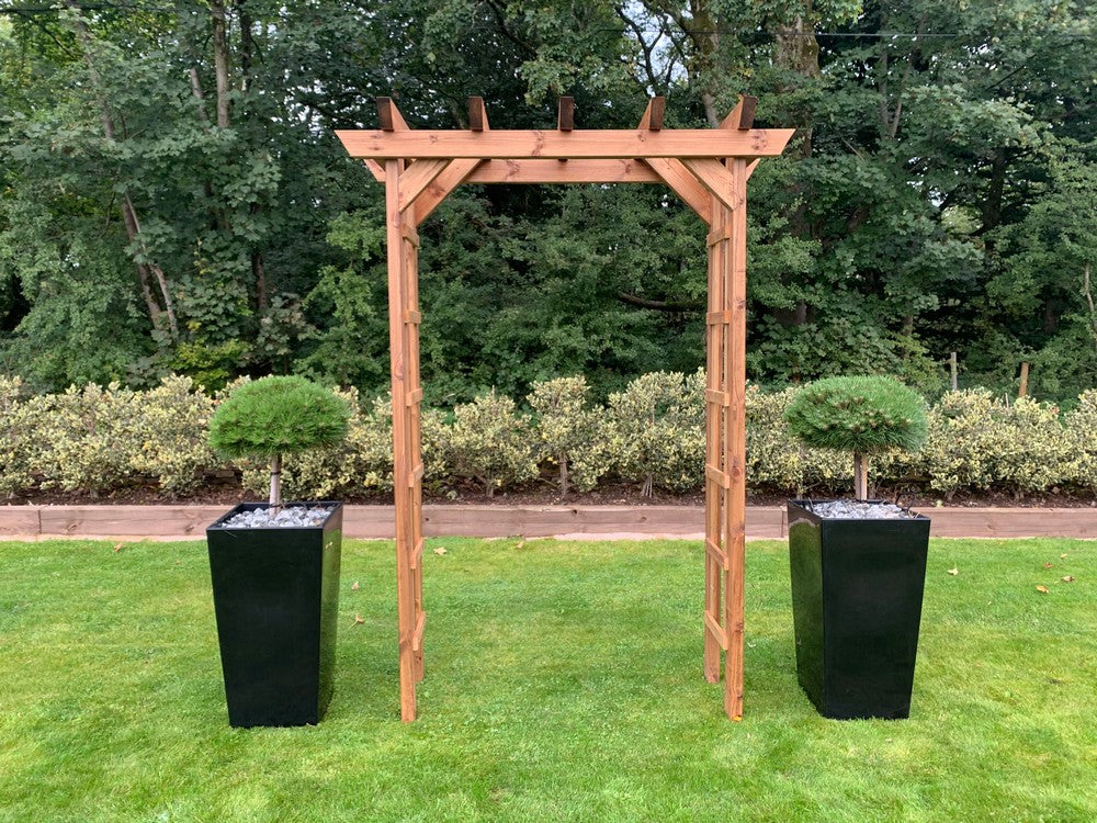 Scandinavian Redwood Garden Arch by Charles Taylor - Image 2