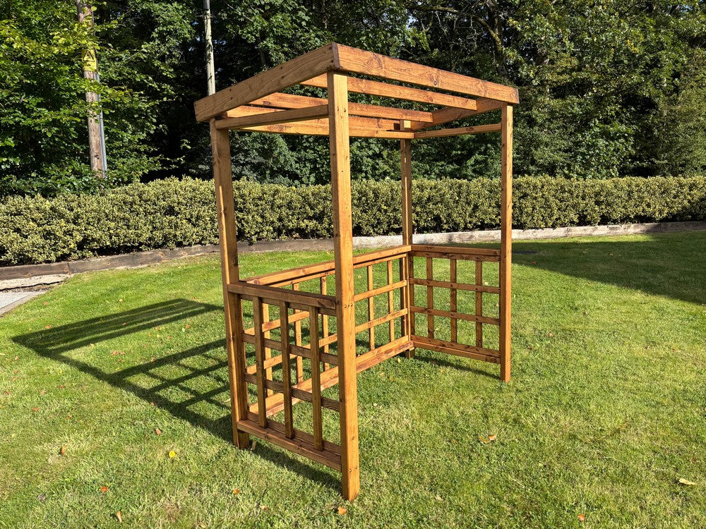 Scandinavian Redwood Garden BBQ Shelter by Charles Taylor Burgundy - Image 8