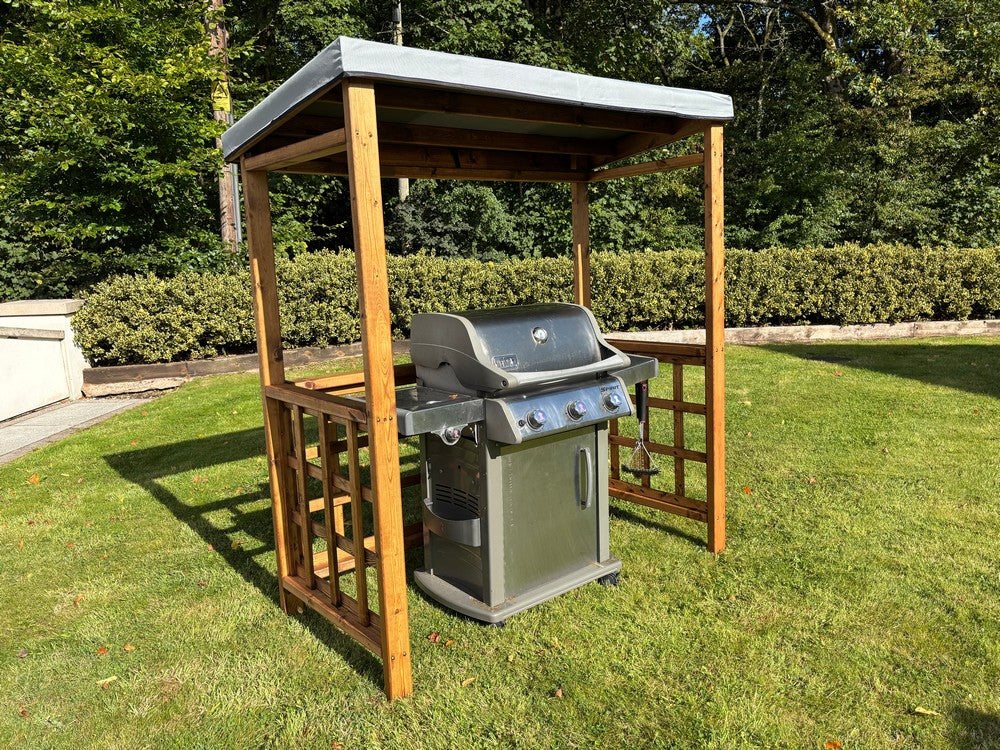 Scandinavian Redwood Garden BBQ Shelter by Charles Taylor Grey - Image 3