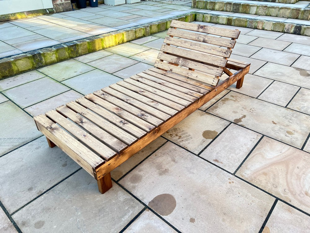 Scandinavian Redwood Garden Day Bed Sun Lounger by Charles Taylor - Image 3