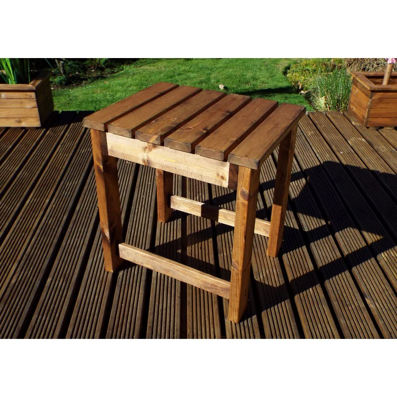 Scandinavian Redwood Garden Patio Dining Set by Charles Taylor - 4 Seats Grey Cushions - Image 4