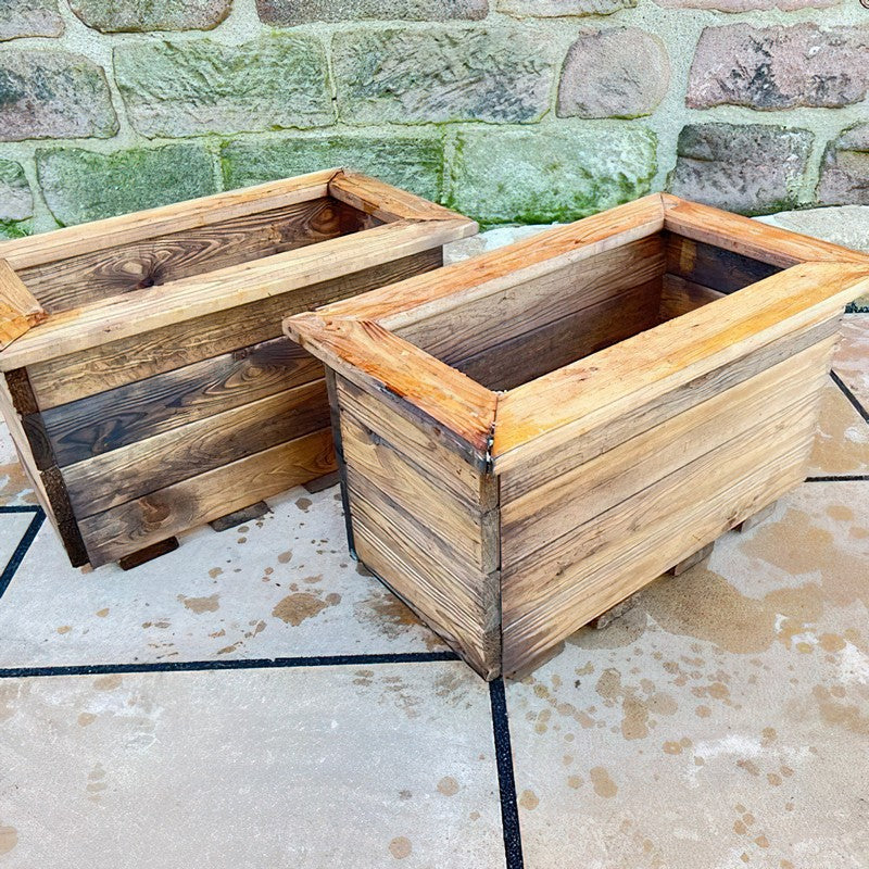 Scandinavian Redwood Garden Planter Set by Charles Taylor - Image 2