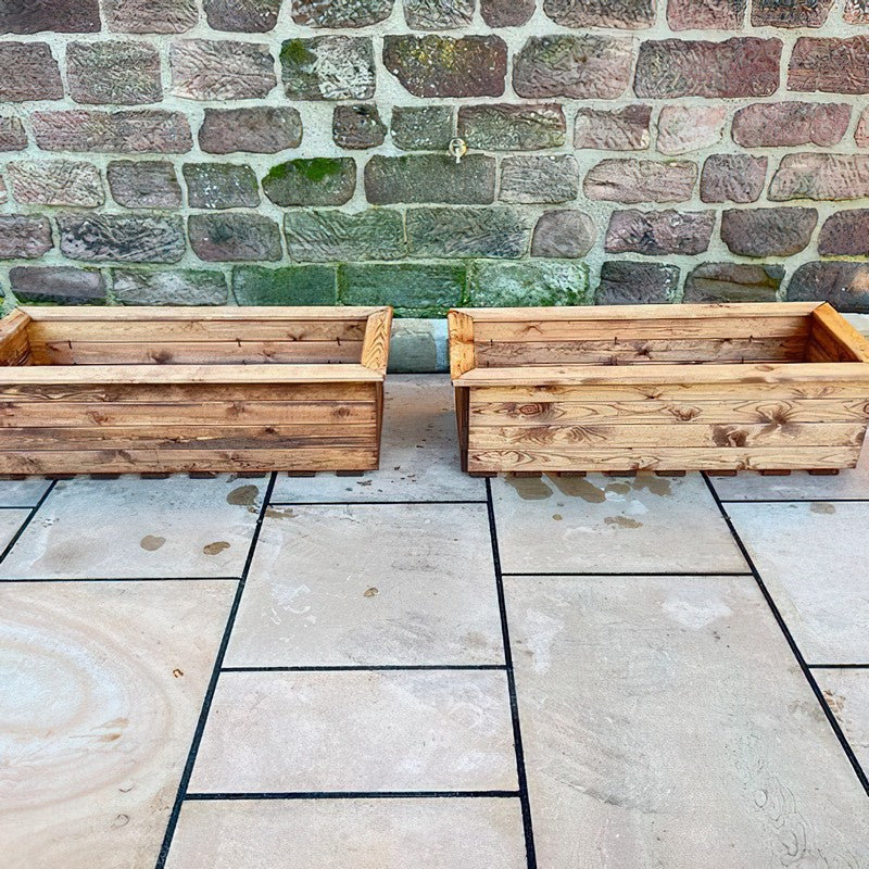 Scandinavian Redwood Garden Planter Set by Charles Taylor - Image 2
