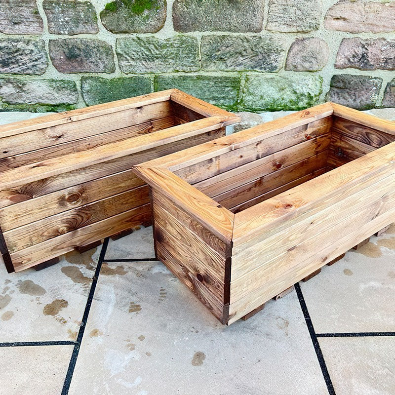 Scandinavian Redwood Garden Planter Set by Charles Taylor - Image 6