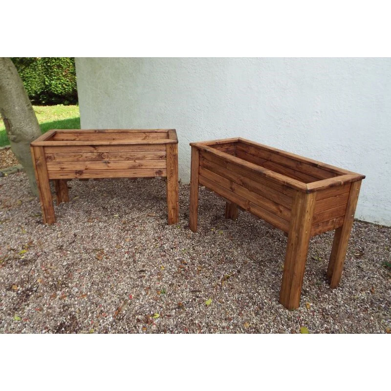 Scandinavian Redwood Garden Raised Planter Set by Charles Taylor - Image 2
