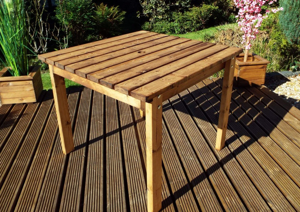 Scandinavian Redwood Garden Square Table by Charles Taylor - Image 2