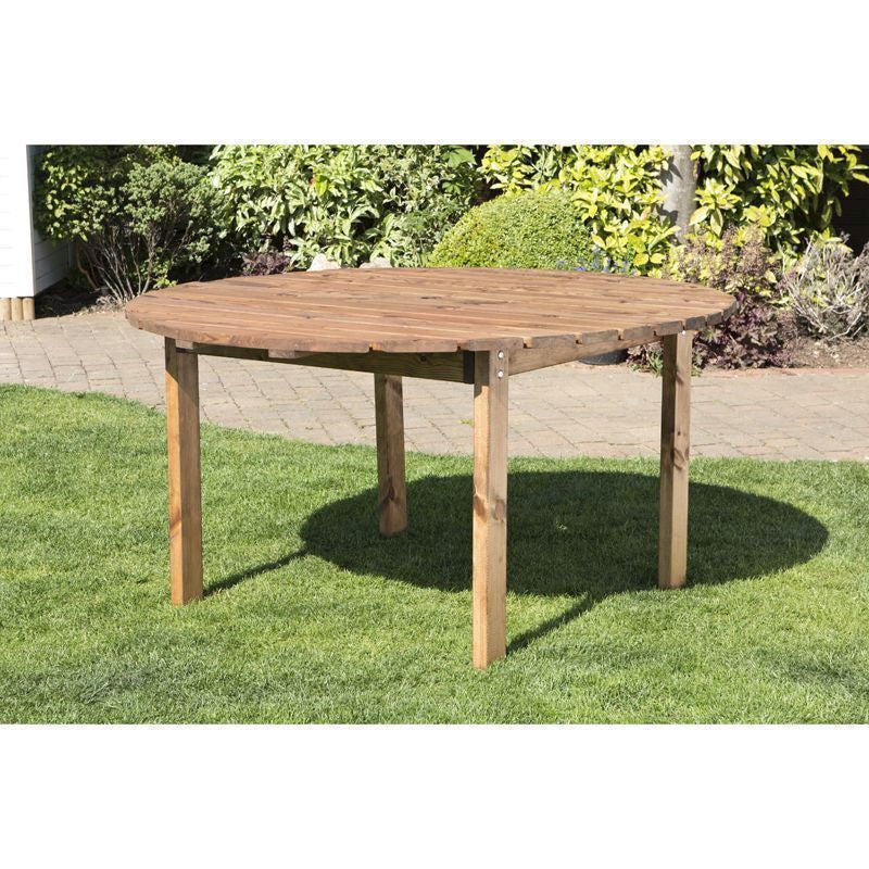 Scandinavian Redwood Garden Round Table by Charles Taylor - Image 2